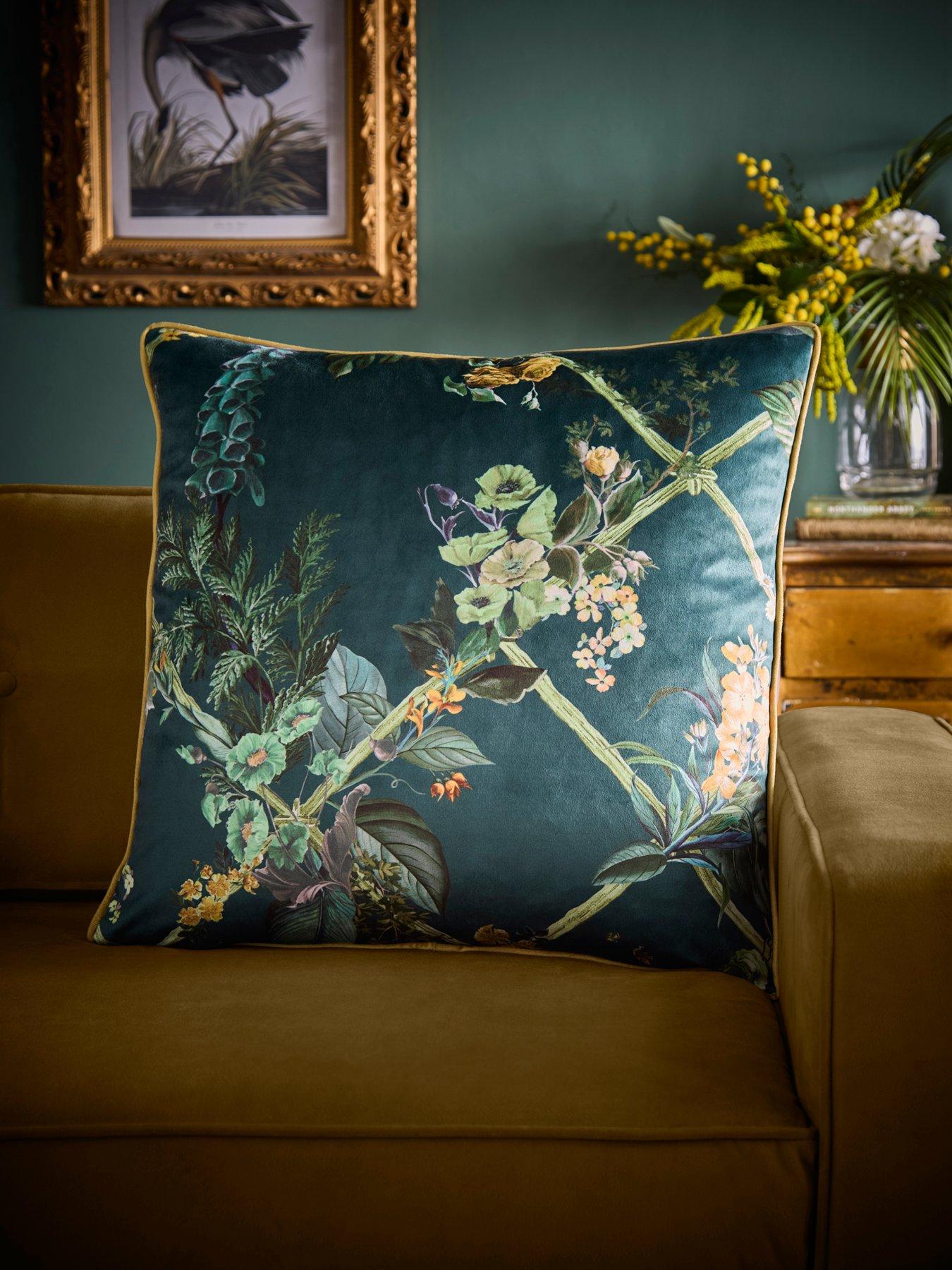 Laurence Llewelyn-Bowen Cotswold Fantasia Dawn Velvet Filled Cushion