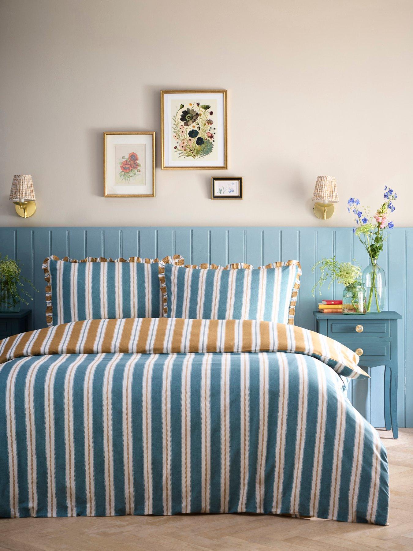 undefined Eloise Stripe 100% Cotton Duvet Cover Set