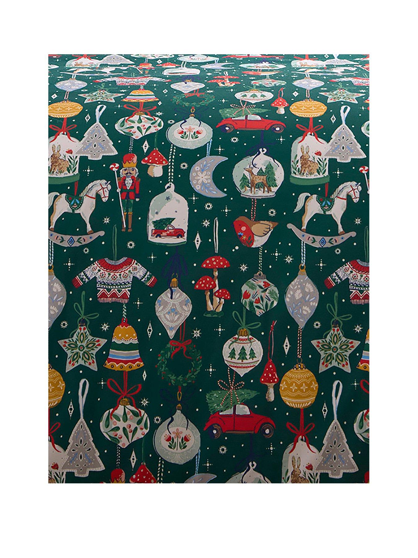 Image 2 of 4 of Fusion Christmas Ornaments - Festive Double Duvet Cover Set