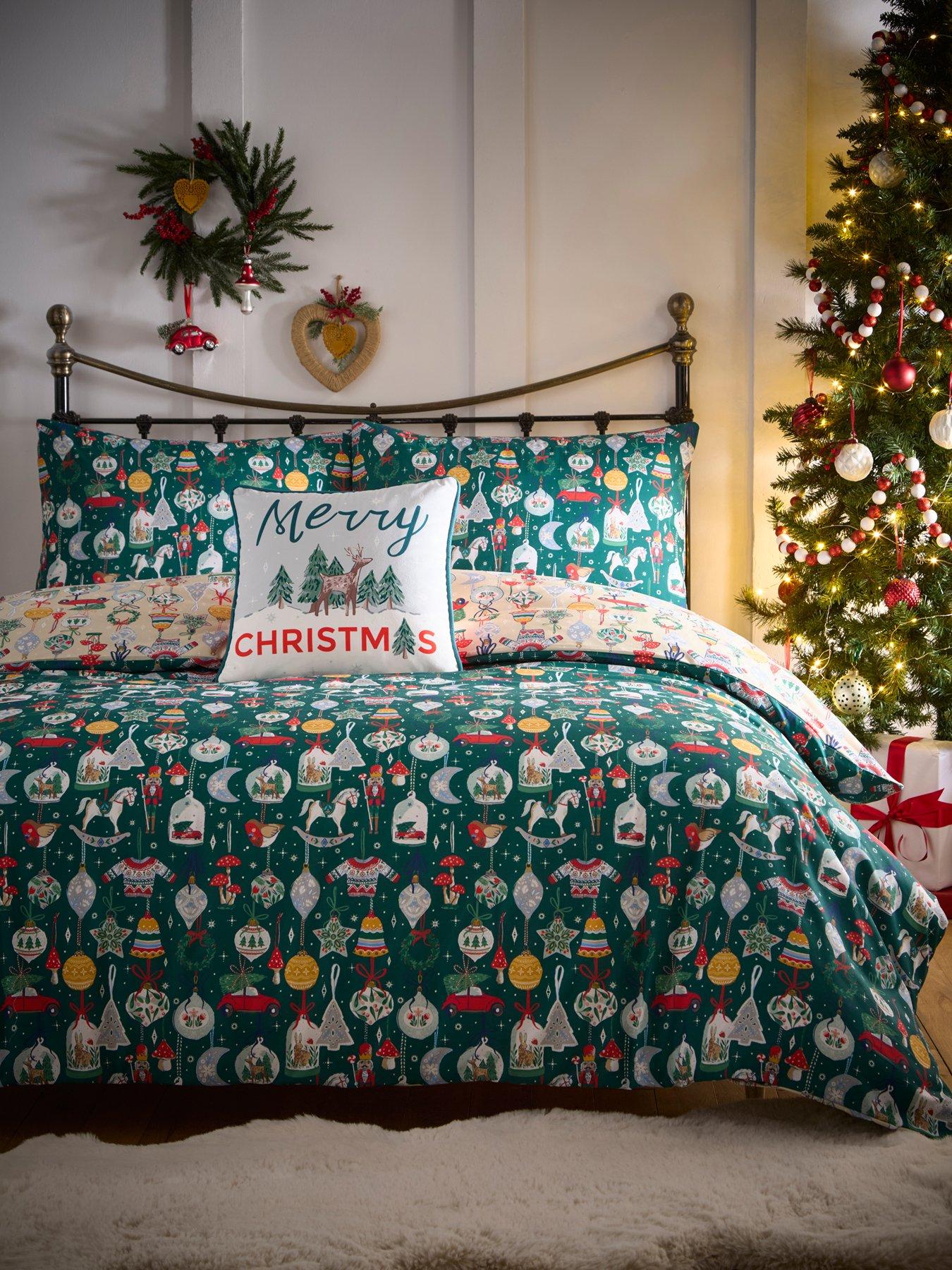 Image 4 of 4 of Fusion Christmas Ornaments - Festive Double Duvet Cover Set