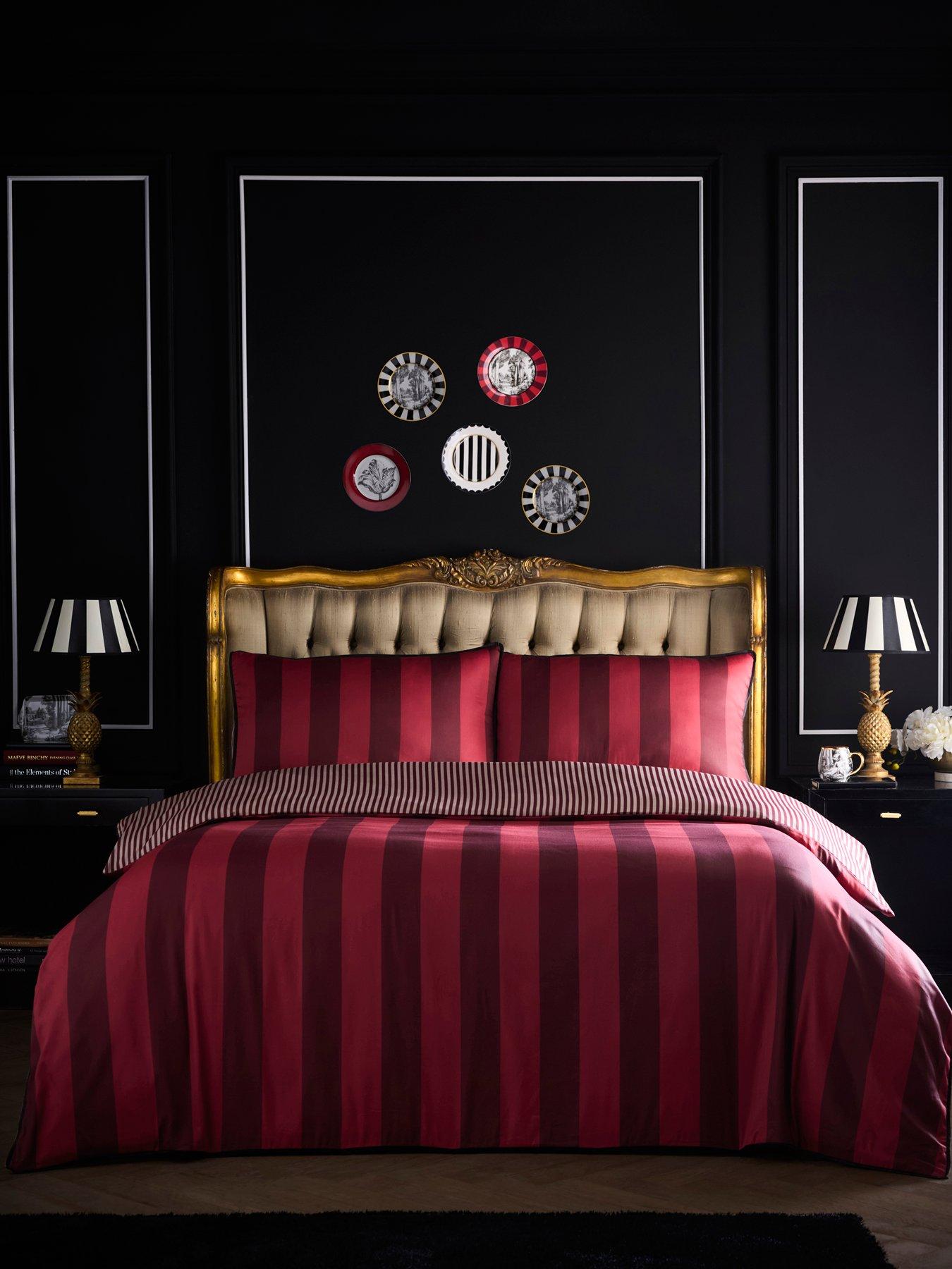 Laurence Llewelyn-Bowen Festivo Circus Stripe 100% Cotton Duvet Cover Set