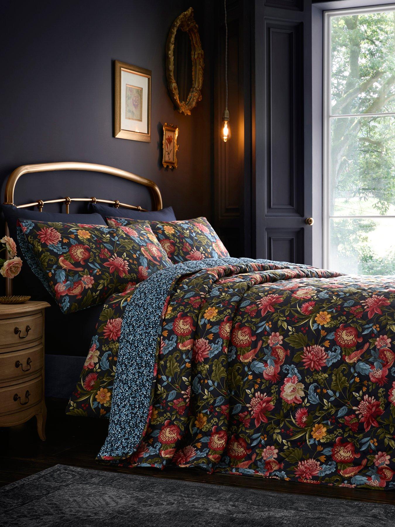 Image 1 of 3 of Dreams & Drapes Bejewelled Quilted 200cm X 230cm Bedspread
