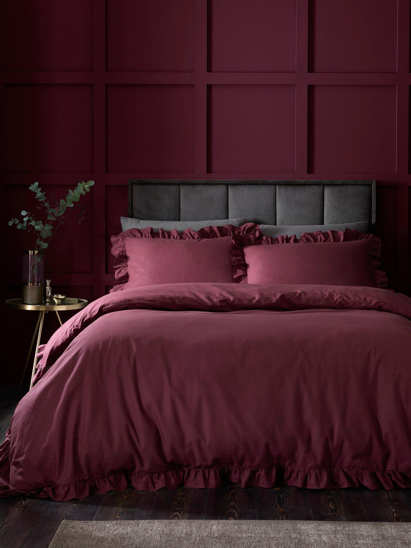 undefined Cassia Frill 100% Cotton Duvet Cover Set