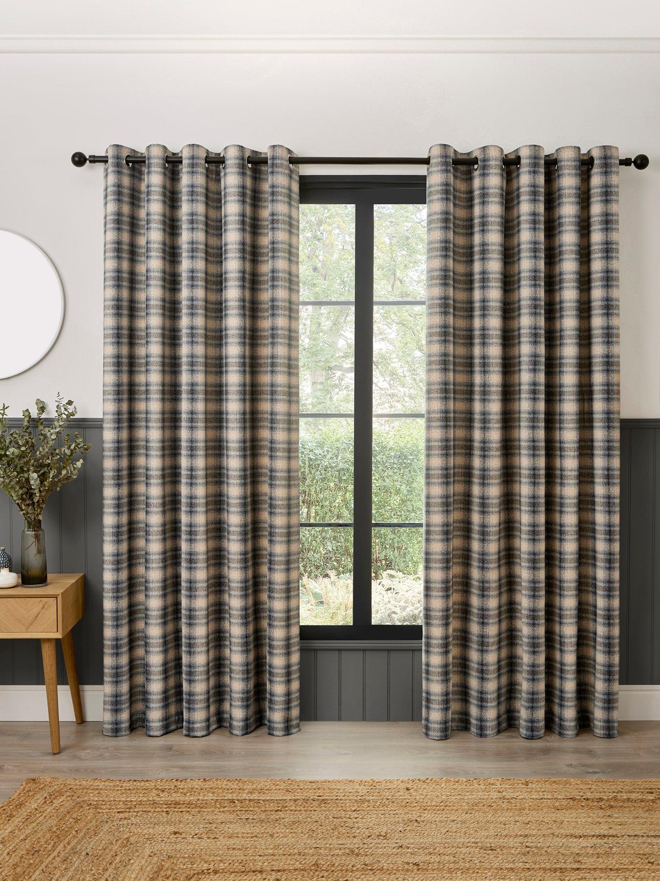 undefined Everett -jacquard 66" Width X 90" Drop (168 X 229cm) Pair Of Eyelet Curtains