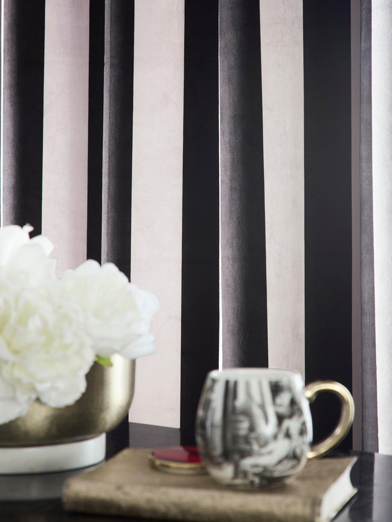 Image 3 of 3 of Laurence Llewelyn-Bowen Festivo Stripe -blackout 66" Width X 54" Drop (168 X 137cm) Pair Of Eyelet Curtains