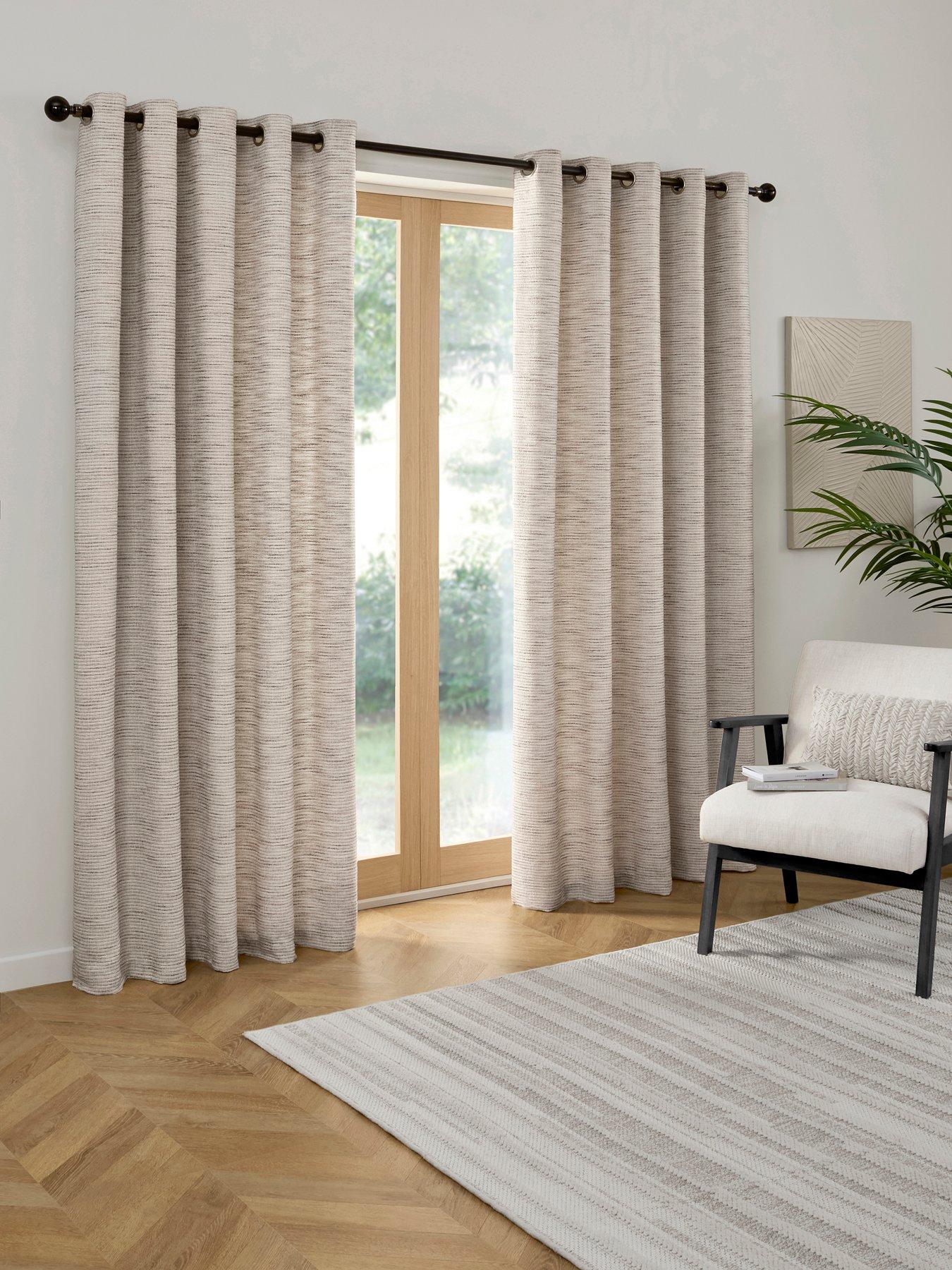 Curtina Talon Jacquard Pair Of Eyelet Curtains