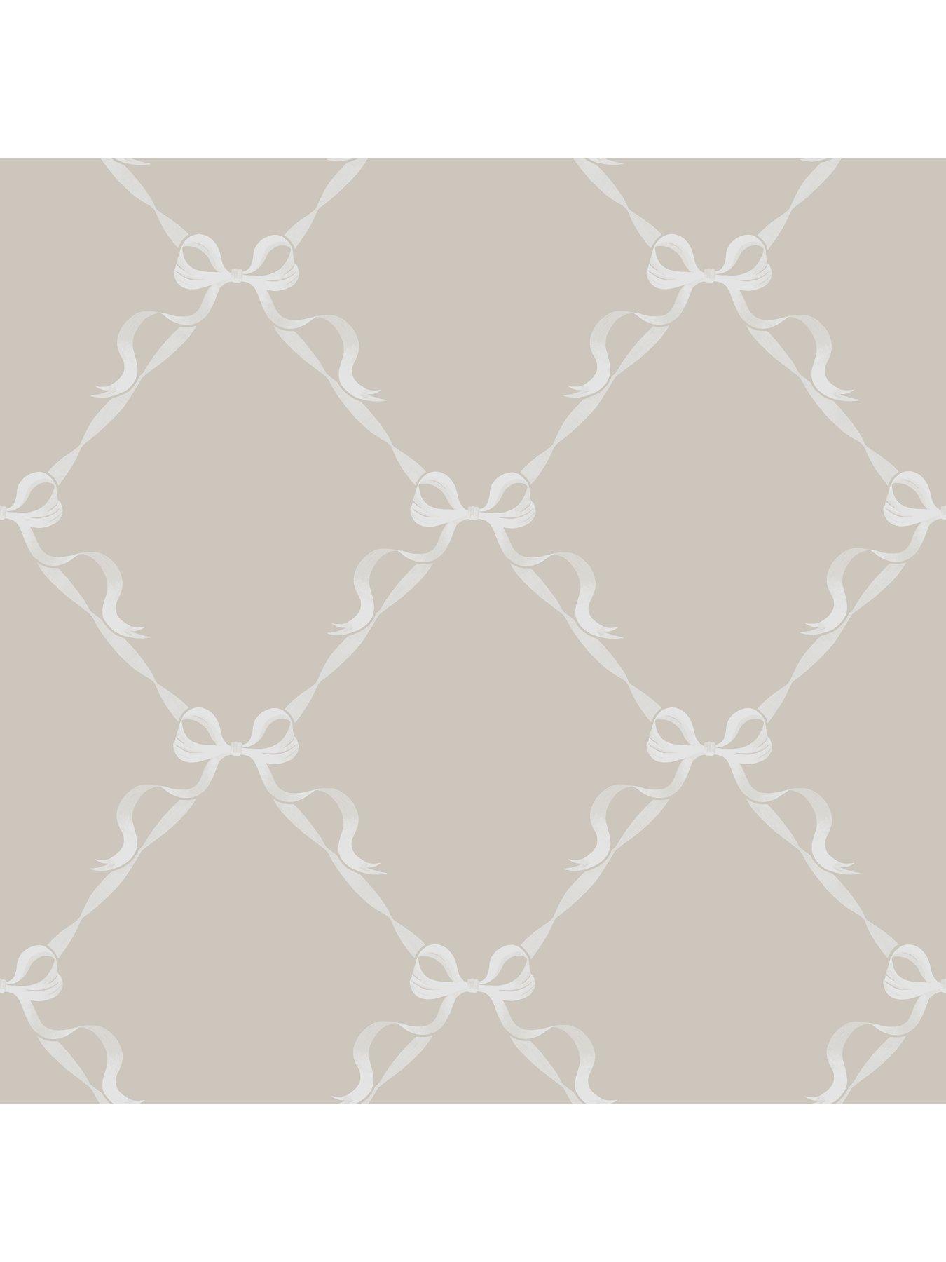 Image 2 of 5 of Holden Decor Tied With A Bow Wallpaper - Warm Grey
