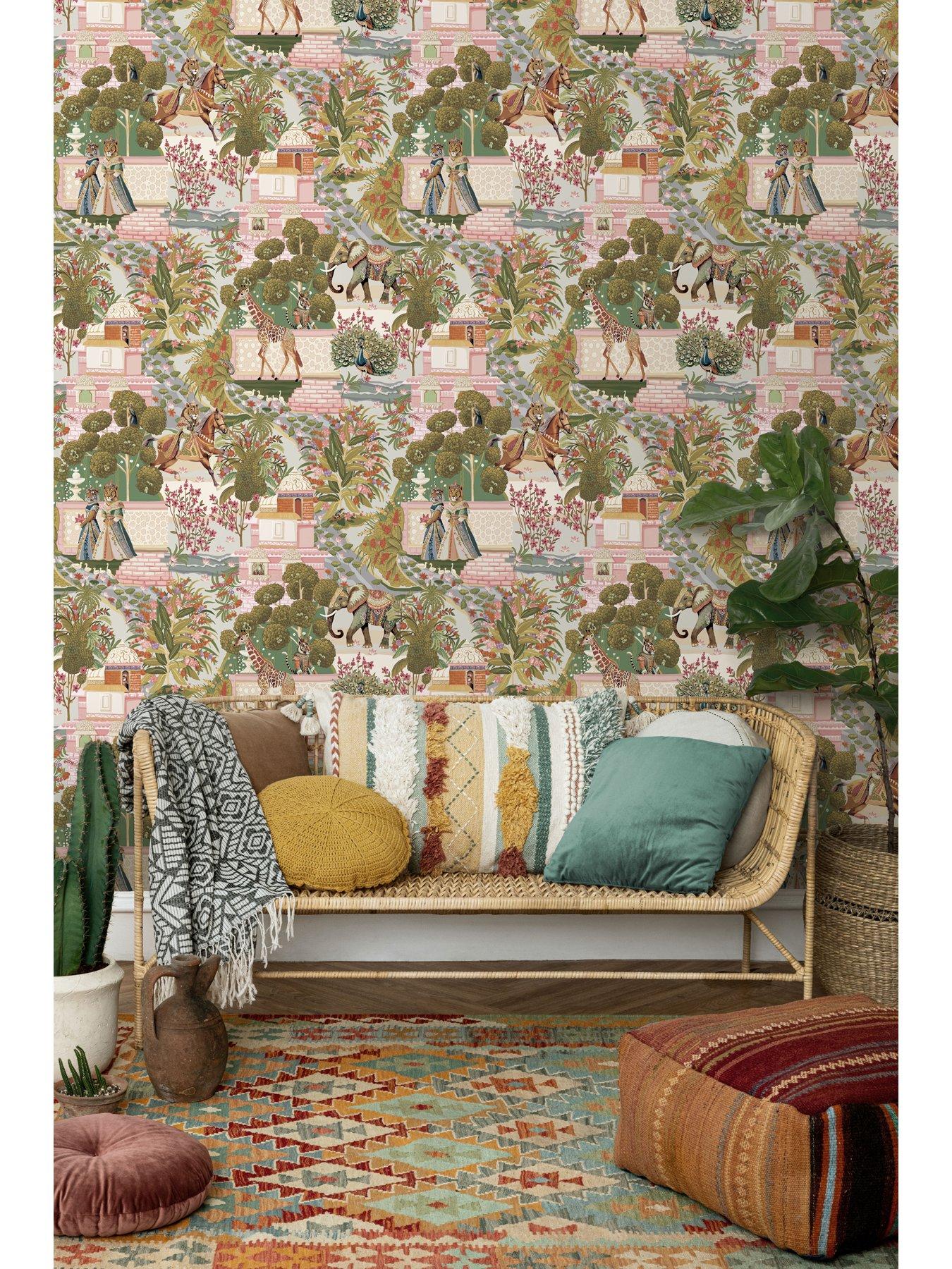 Holden Decor Animal Palace Wallpaper - Multi