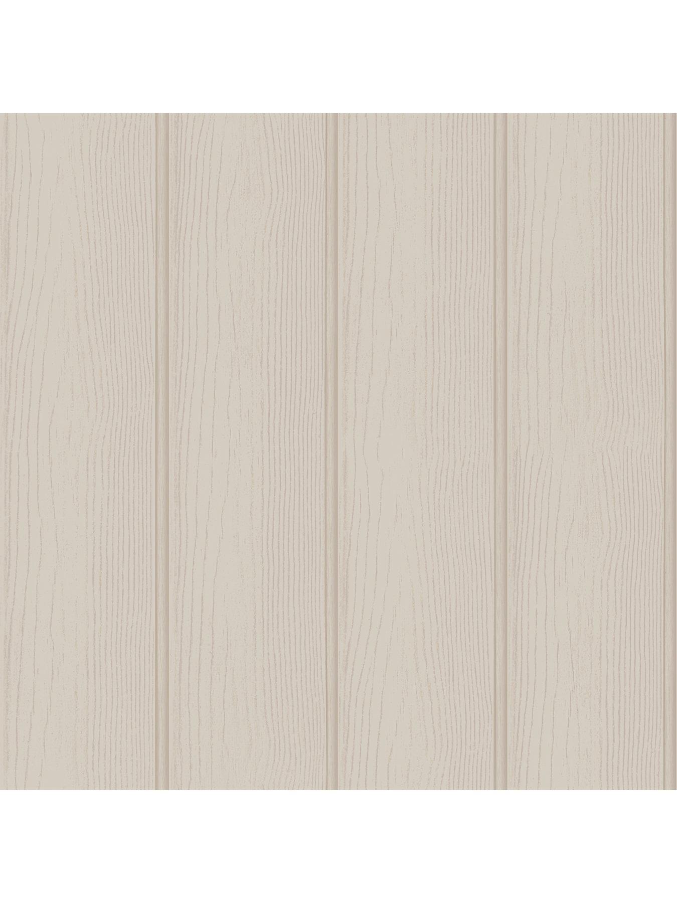 Image 2 of 5 of Holden Decor Tongue &amp; Groove Wallpaper - Beige