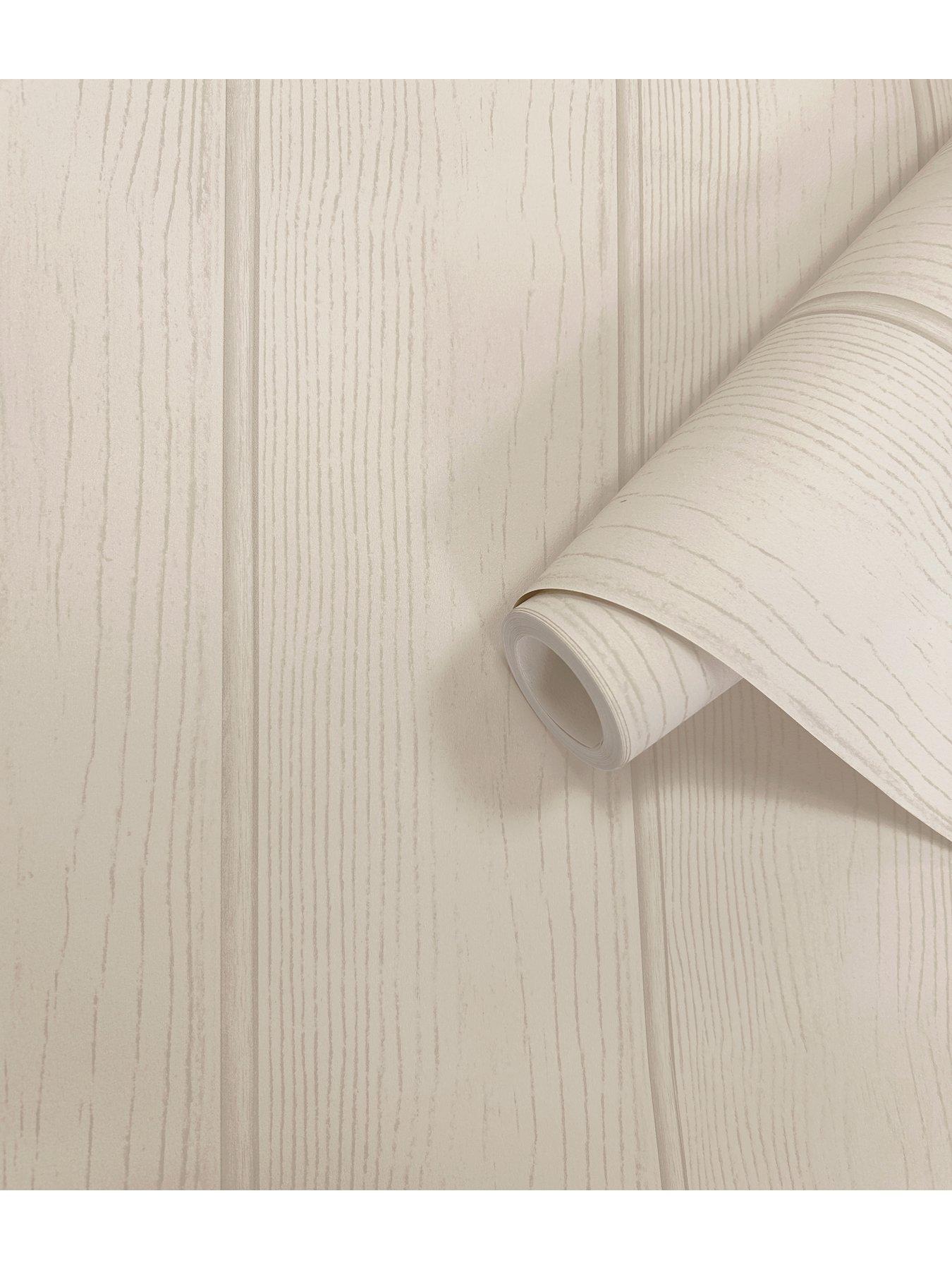 Image 5 of 5 of Holden Decor Tongue &amp; Groove Wallpaper - Beige
