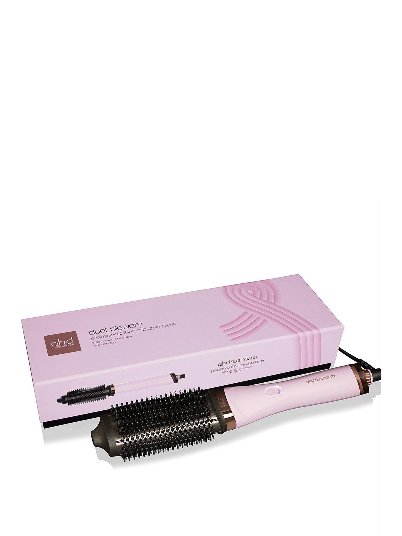 ghd Duet Blowdry Charity Limited Edition Hair Dryer Brush in Pink Sorbet