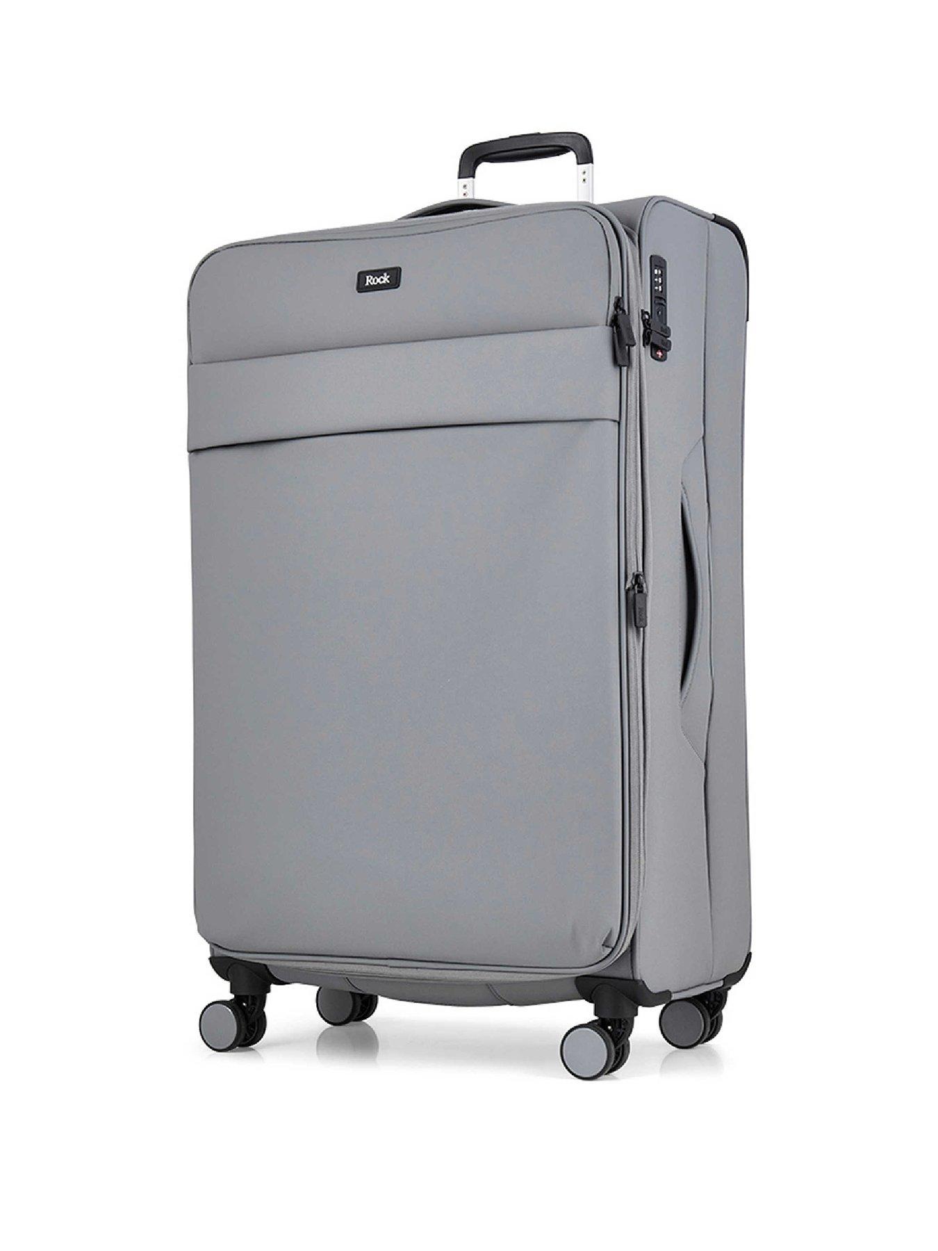 Image 1 of 6 of Rock Luggage Harper Grey Large Suitcase
