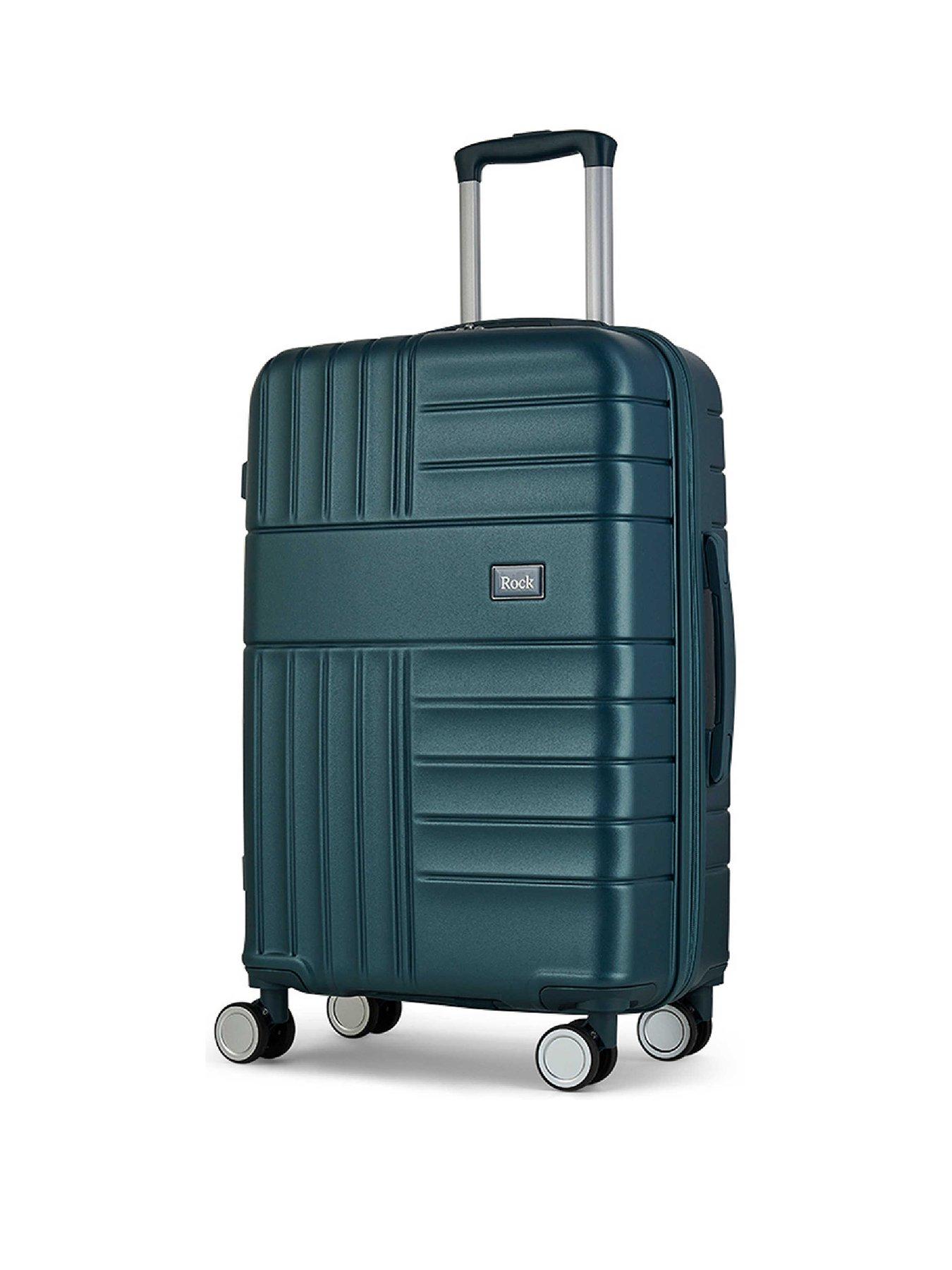 Image 1 of 4 of Rock Luggage Aspen Blue Medium Suitcase