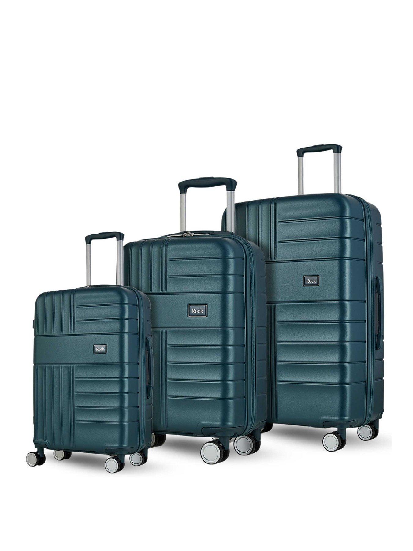 Image 1 of 4 of Rock Luggage Aspen Blue 3pc Set
