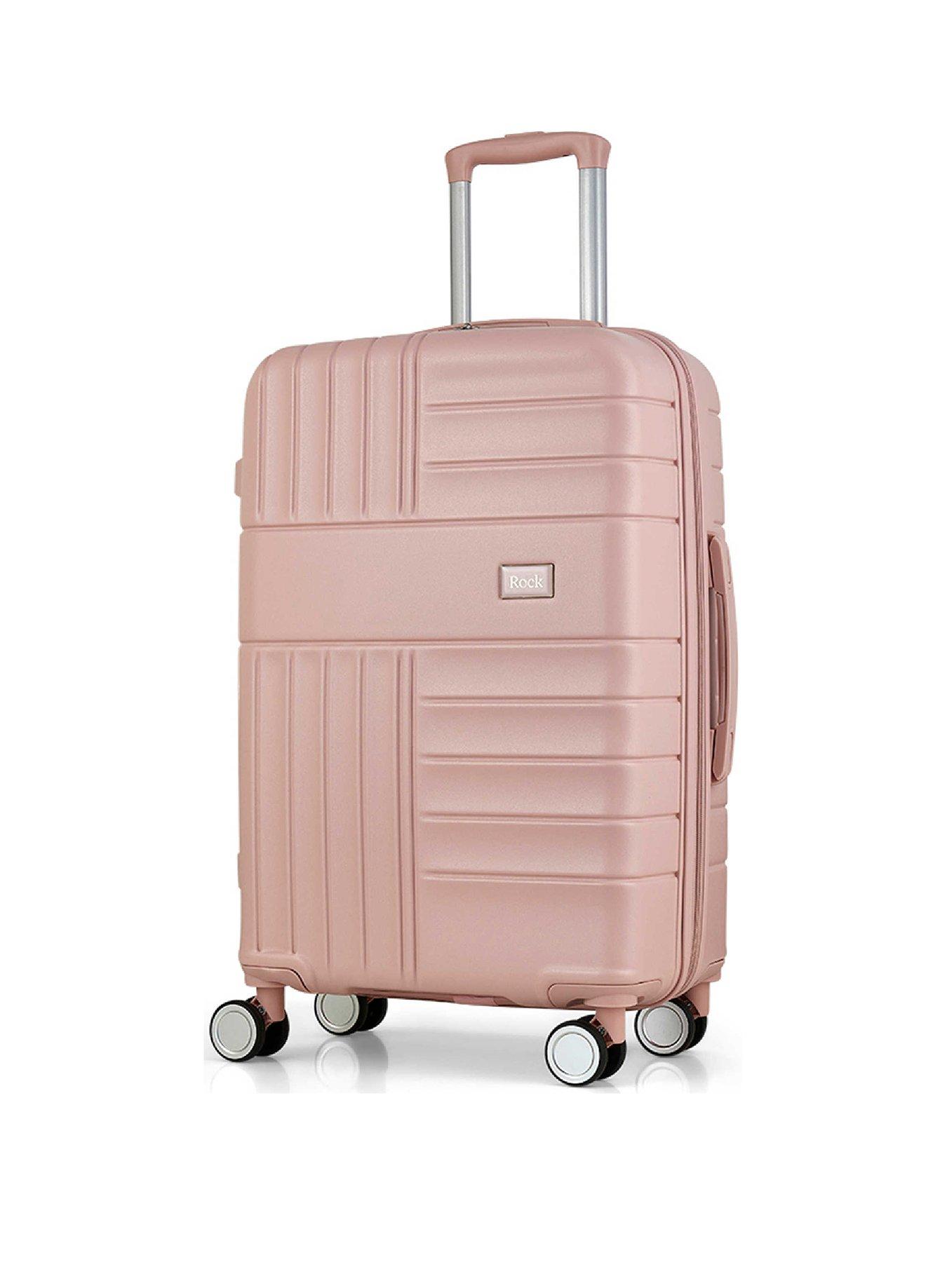 Image 1 of 4 of Rock Luggage Aspen Pink Medium Suitcase