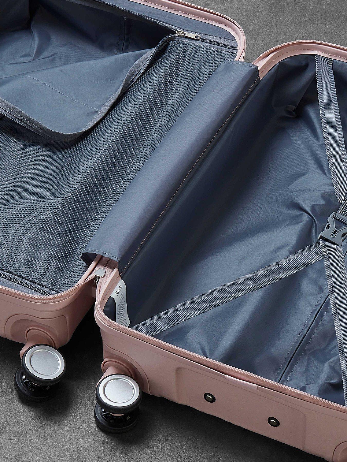 Image 4 of 4 of Rock Luggage Aspen Pink Medium Suitcase