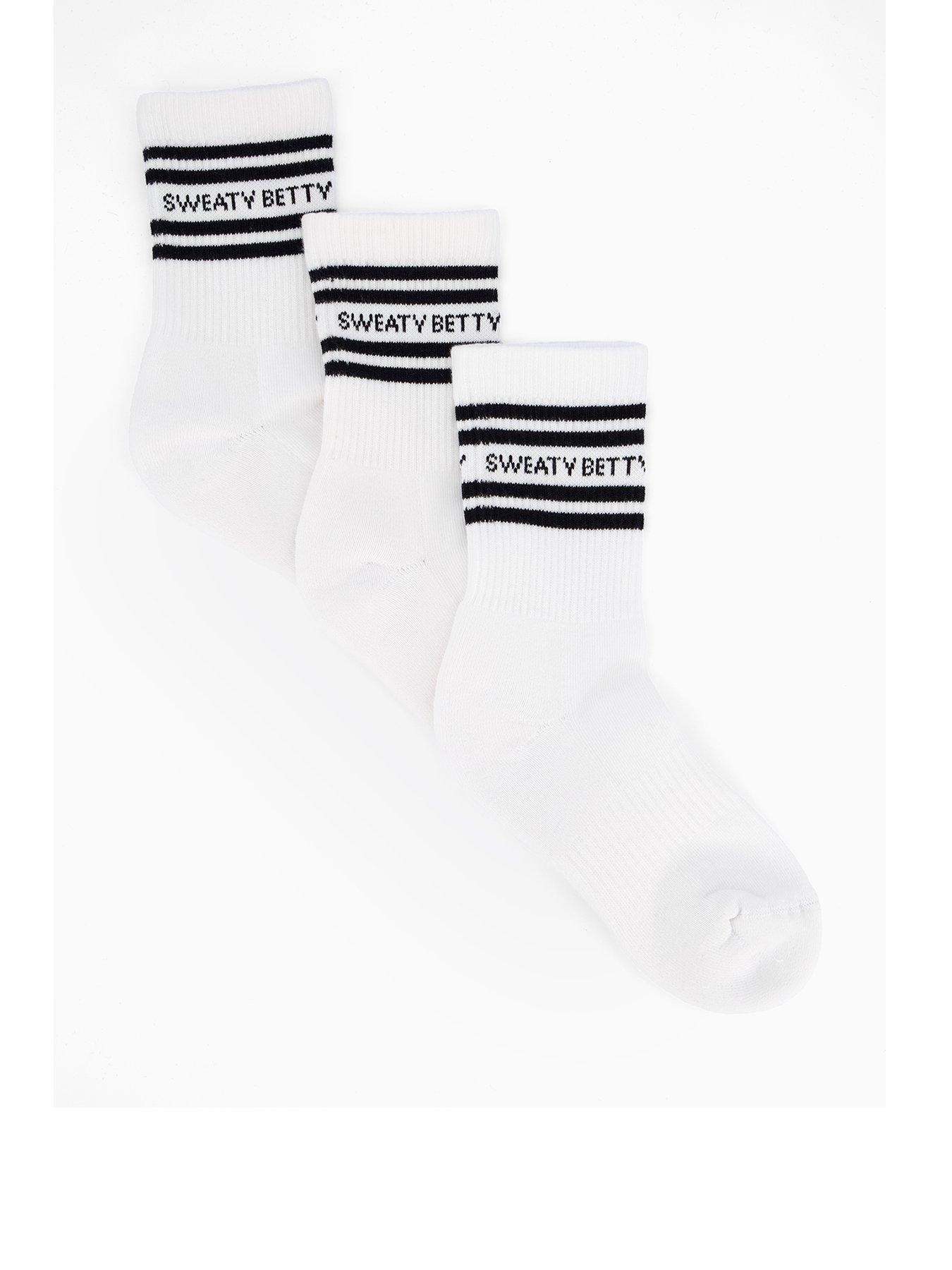 undefined Womens Training Varsity Slogan 3 Pack Socks - White