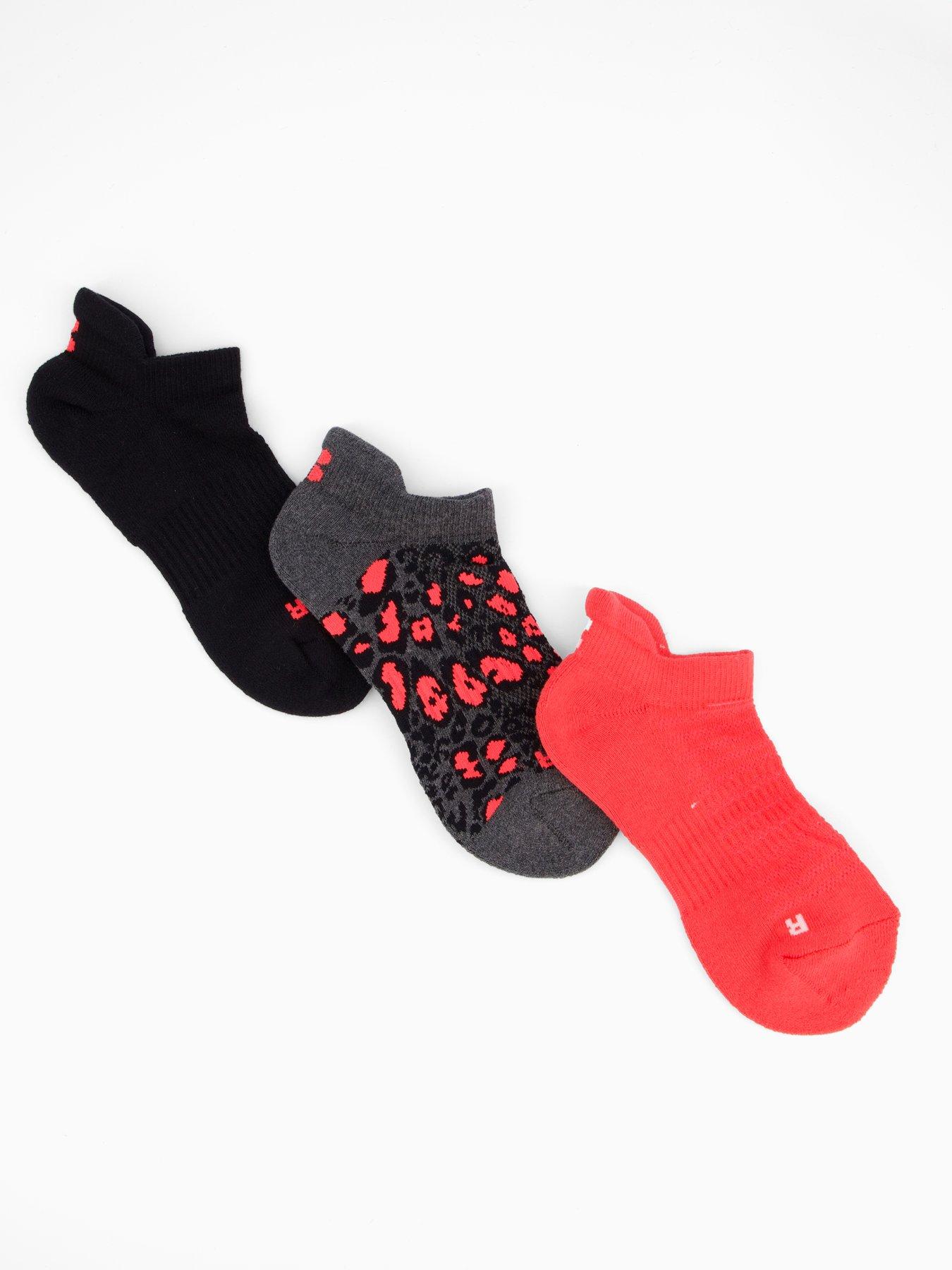 Sweaty Betty Womens Training Workout Trainer 3 Pack Socks - Black