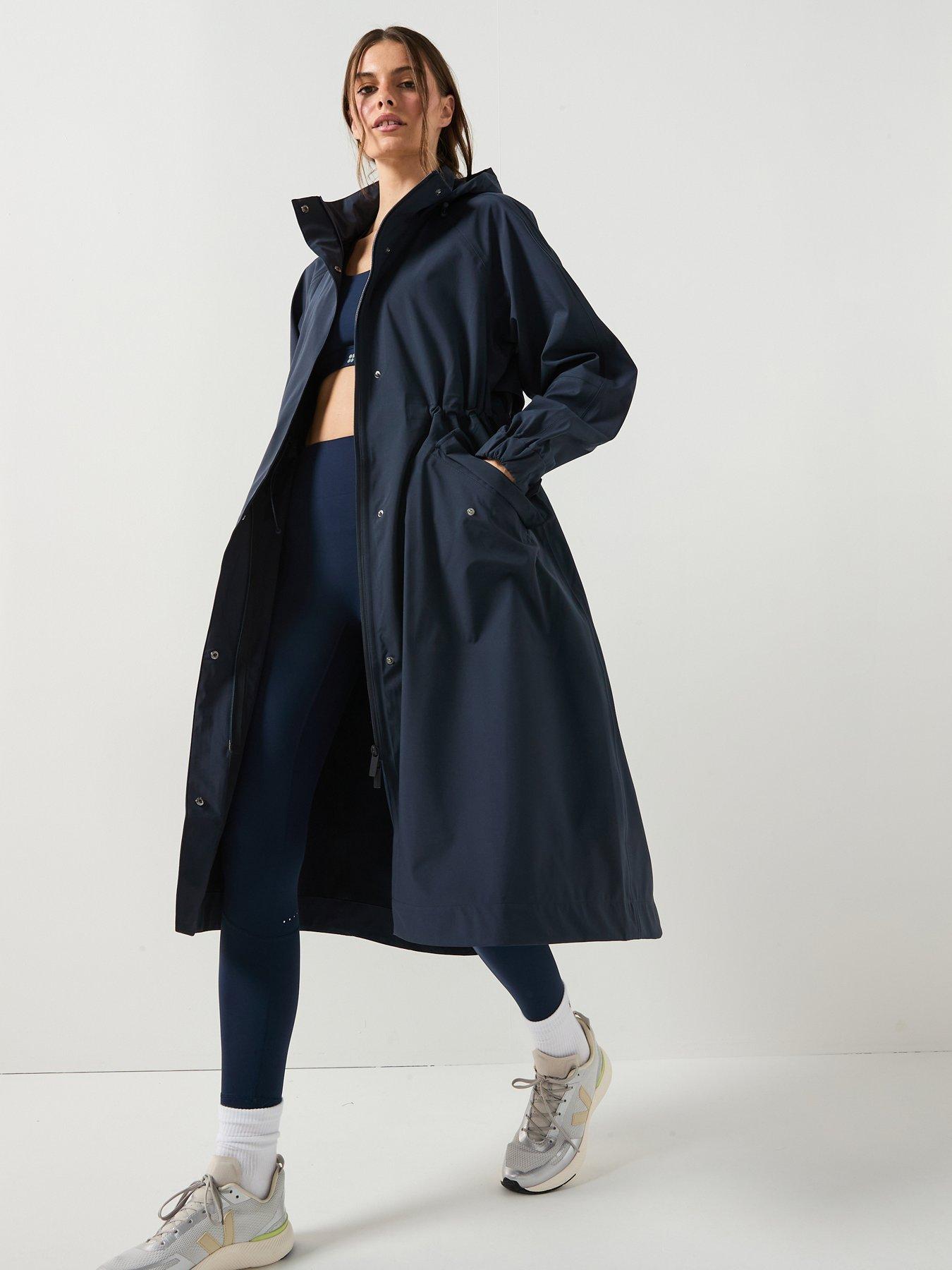 Image 1 of 6 of Sweaty Betty Motion Technical Longline Parka - Navy