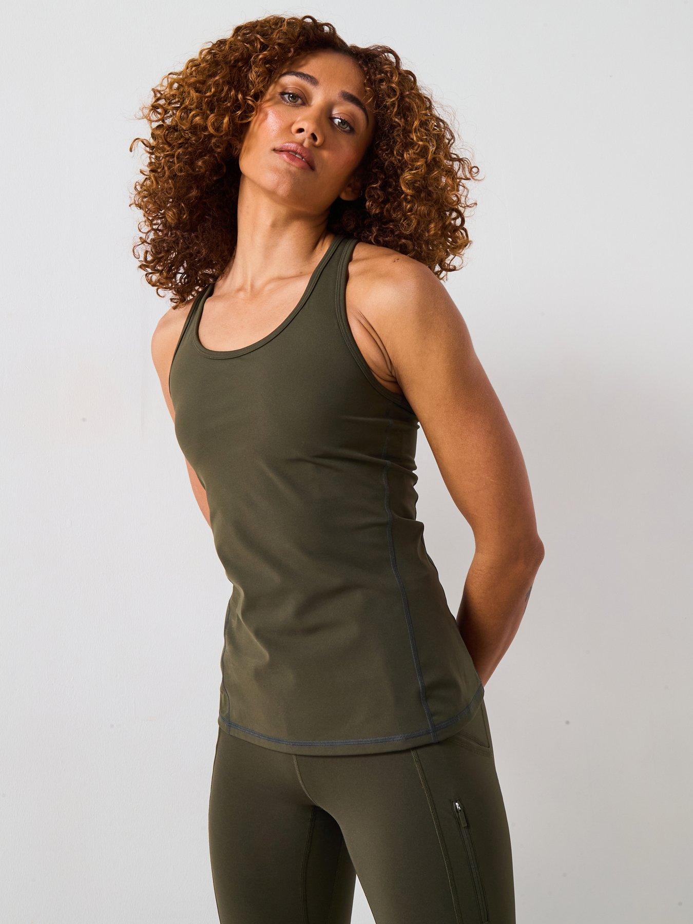 undefined Womens Training Power Medium Impact Bra Tank - Green