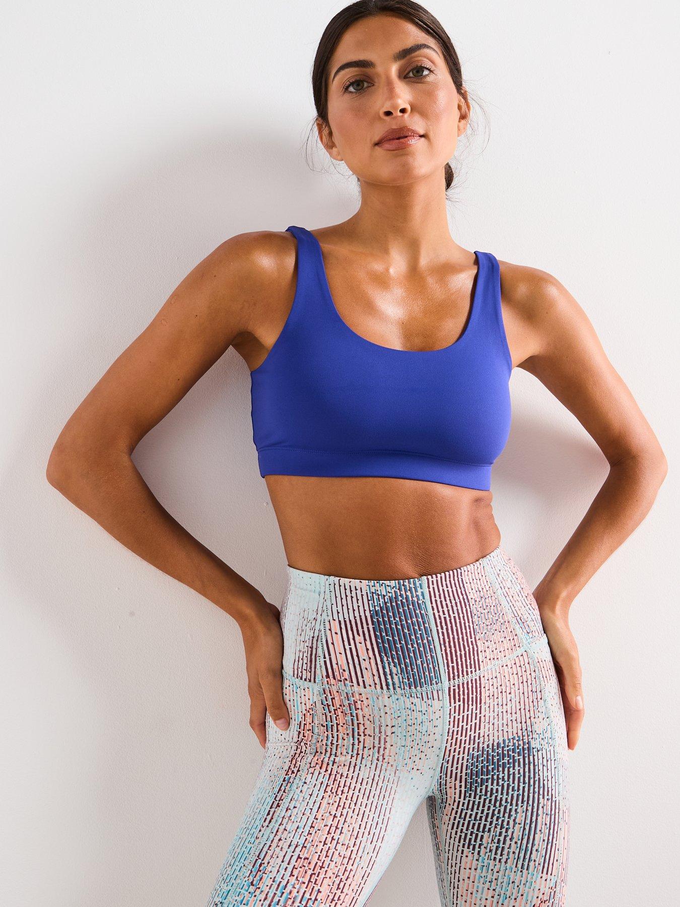 Image 6 of 6 of Sweaty Betty Womens Training All Day Bralette - Blue