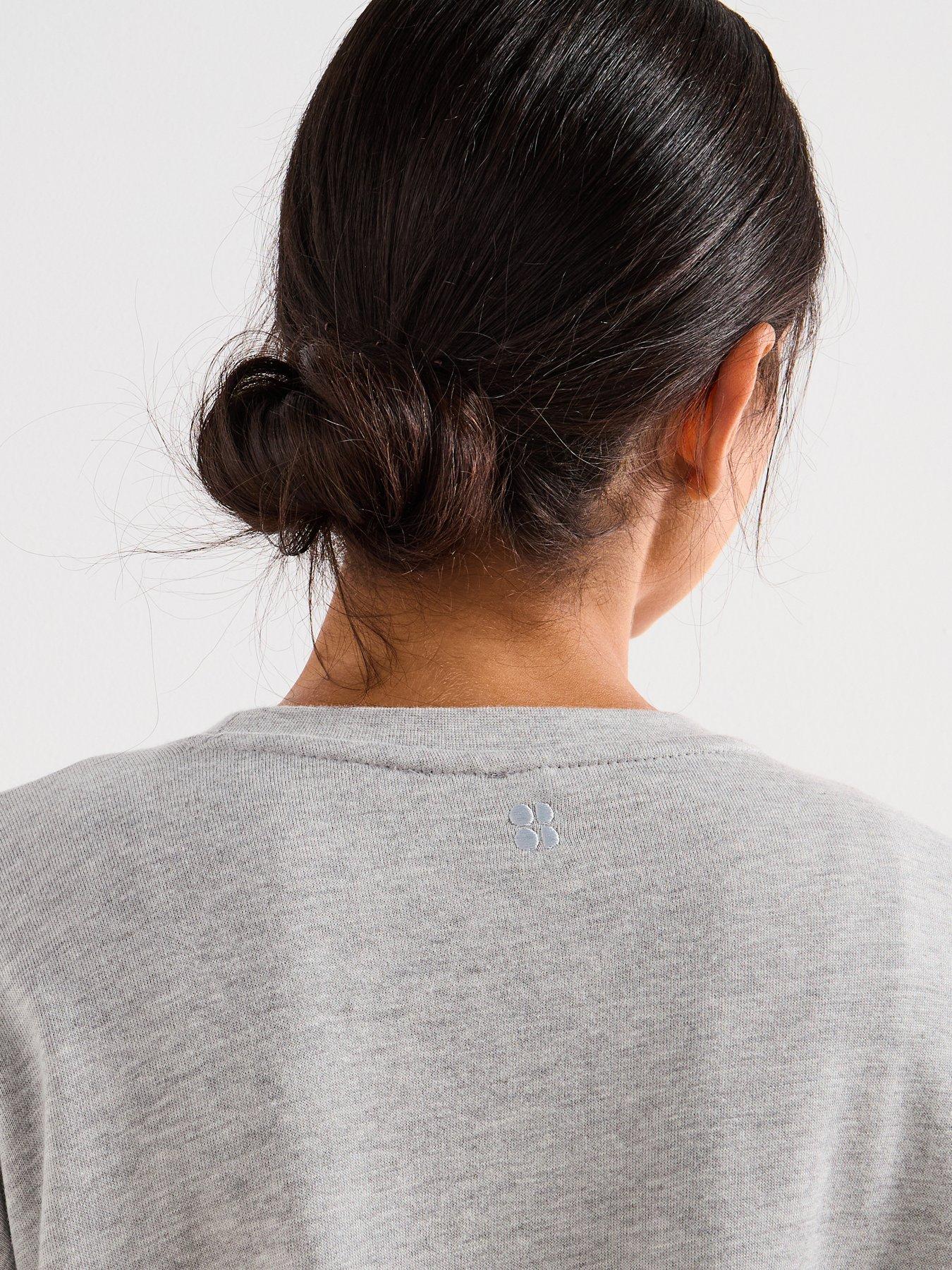 Image 4 of 6 of Sweaty Betty Womens Training After Class Longline Sweatshirt - Grey