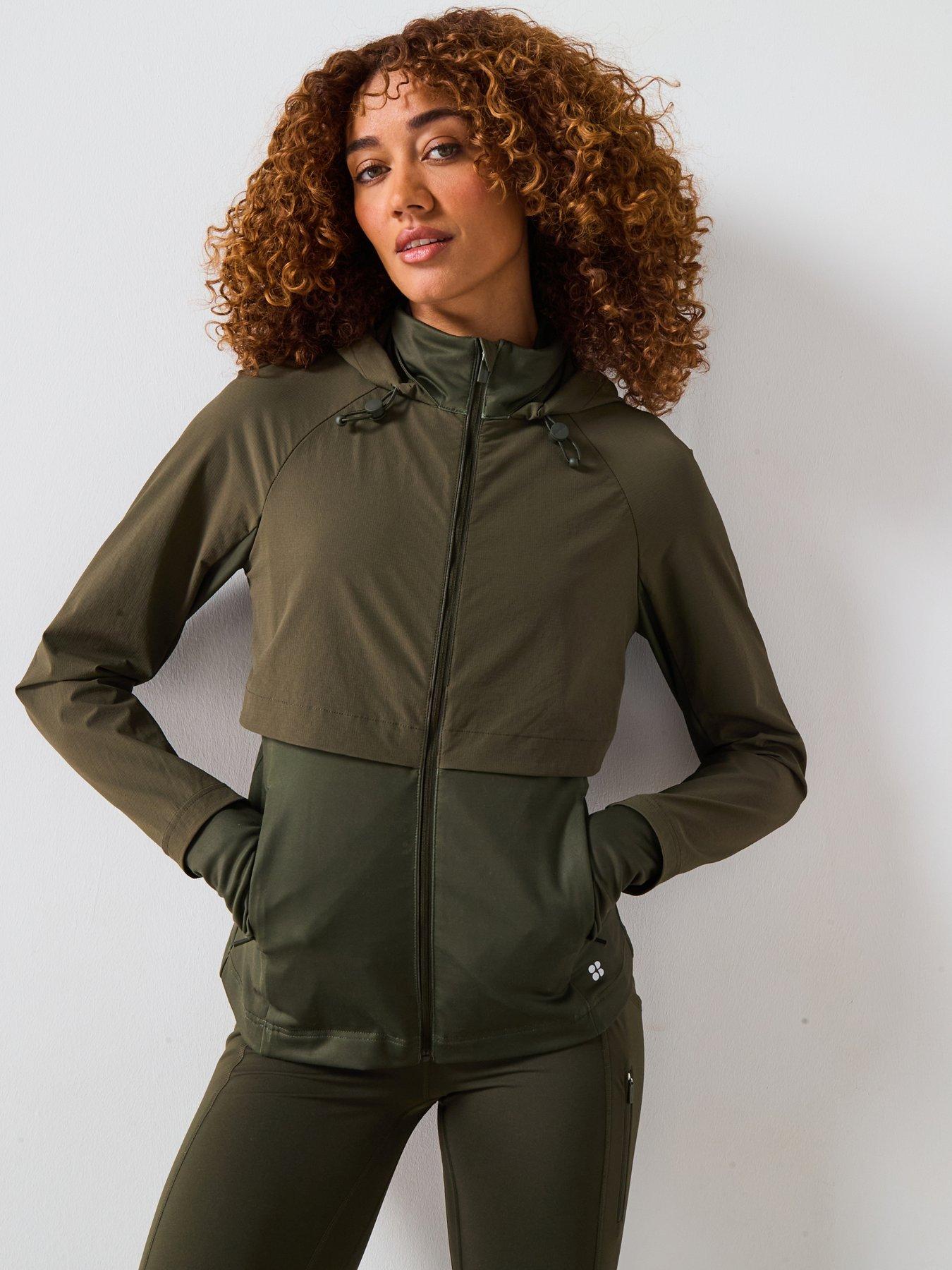 Sweaty Betty Womens Pro Run Water Resistant Run Jacket - Green