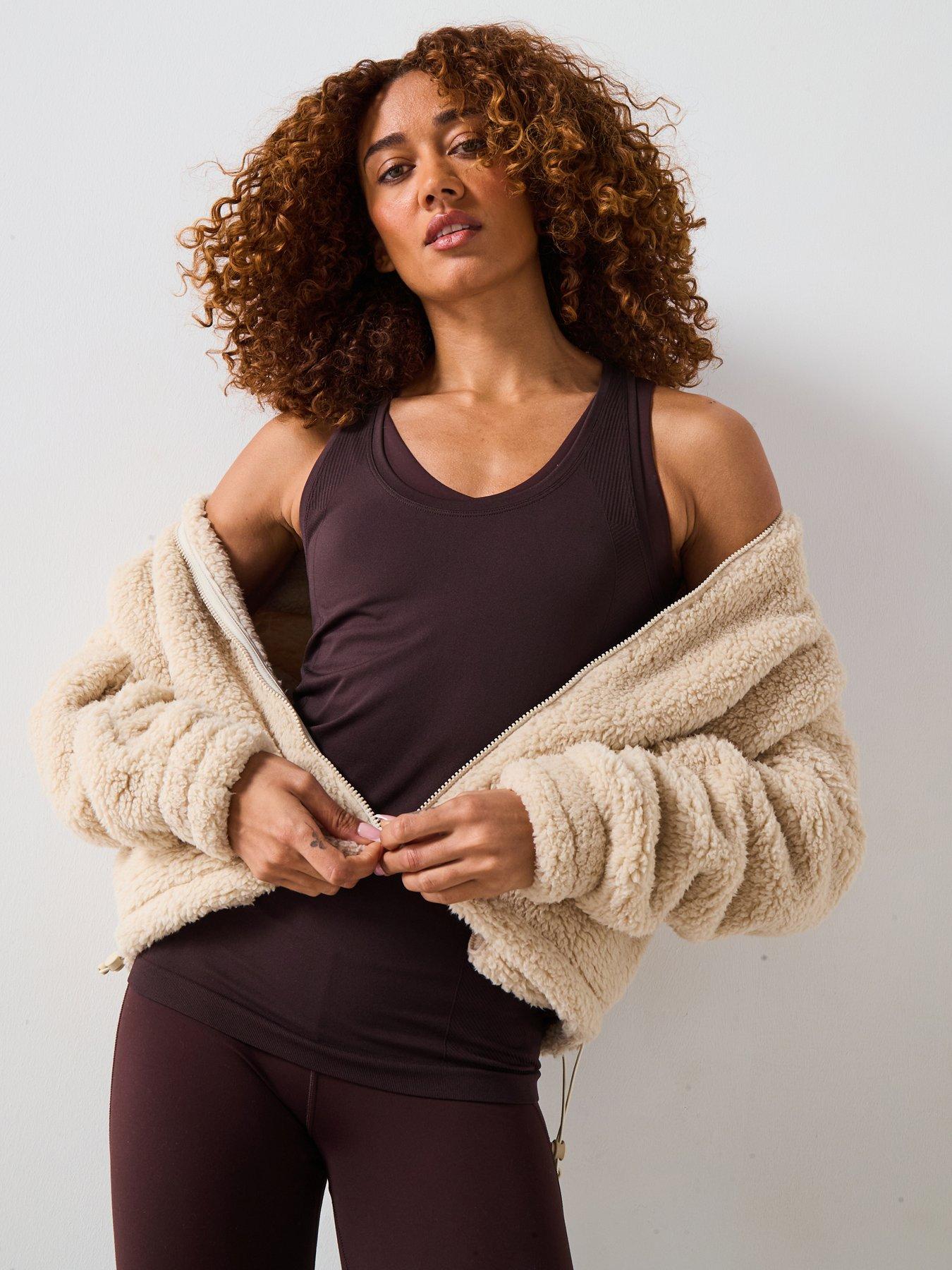 undefined Womens Training Athlete Seamless Workout Tank Top - Brown