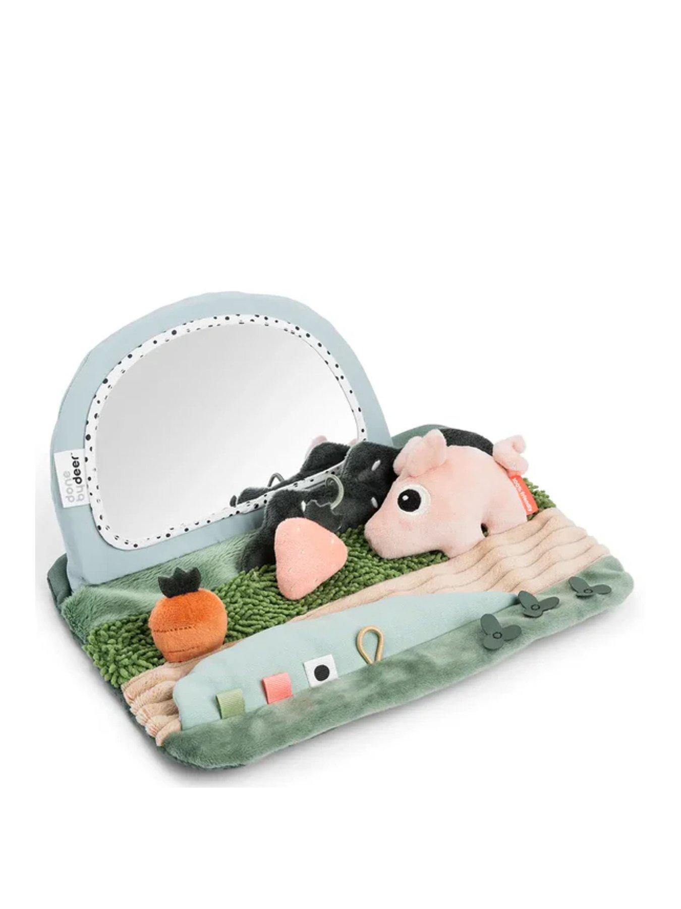 Image 2 of 3 of Done by Deer Tummy time sensory mirror Tiny farm Colour mix