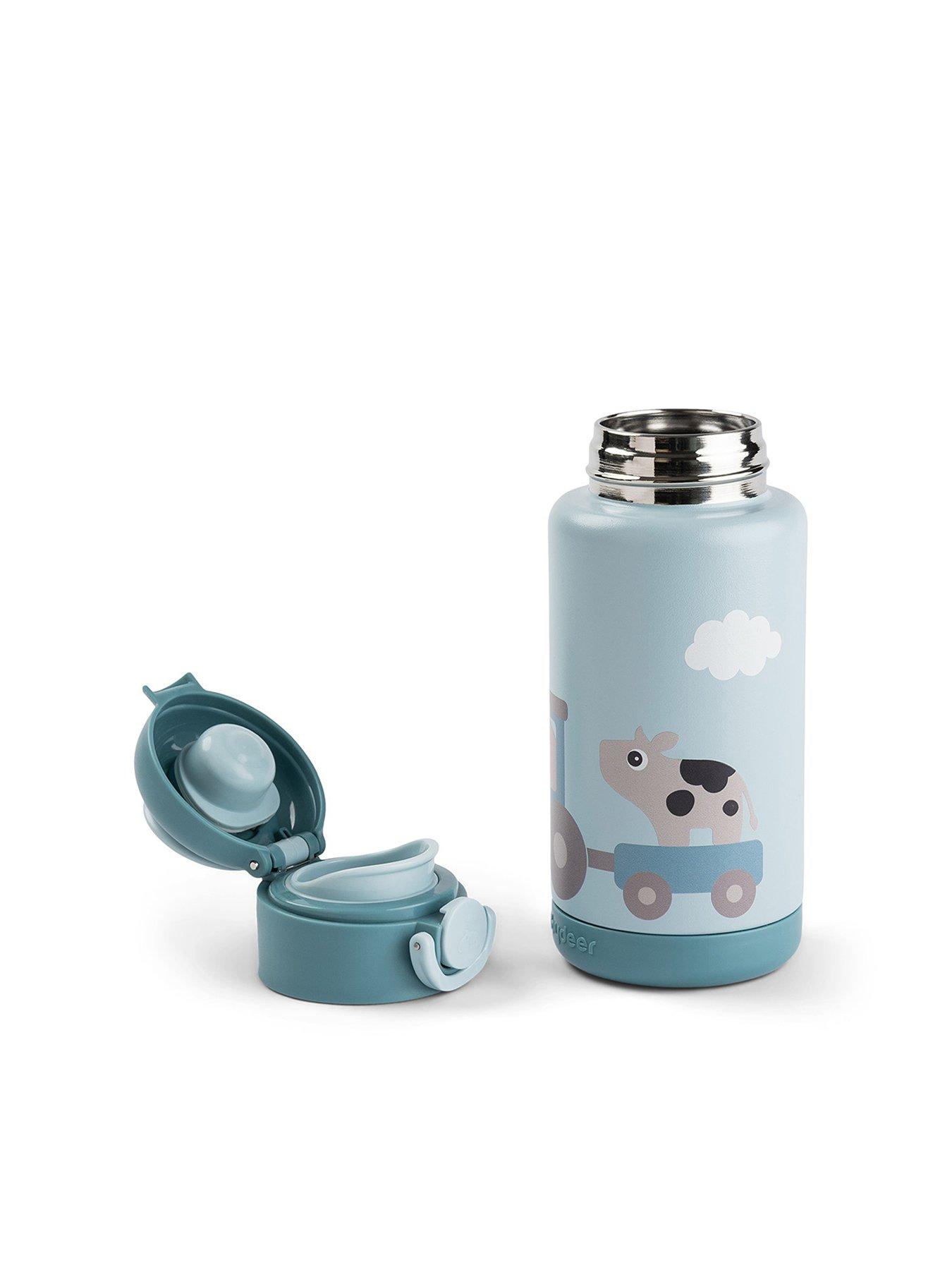 Image 3 of 4 of Done by Deer Insulated bottle Tiny farm Blue 340 ml