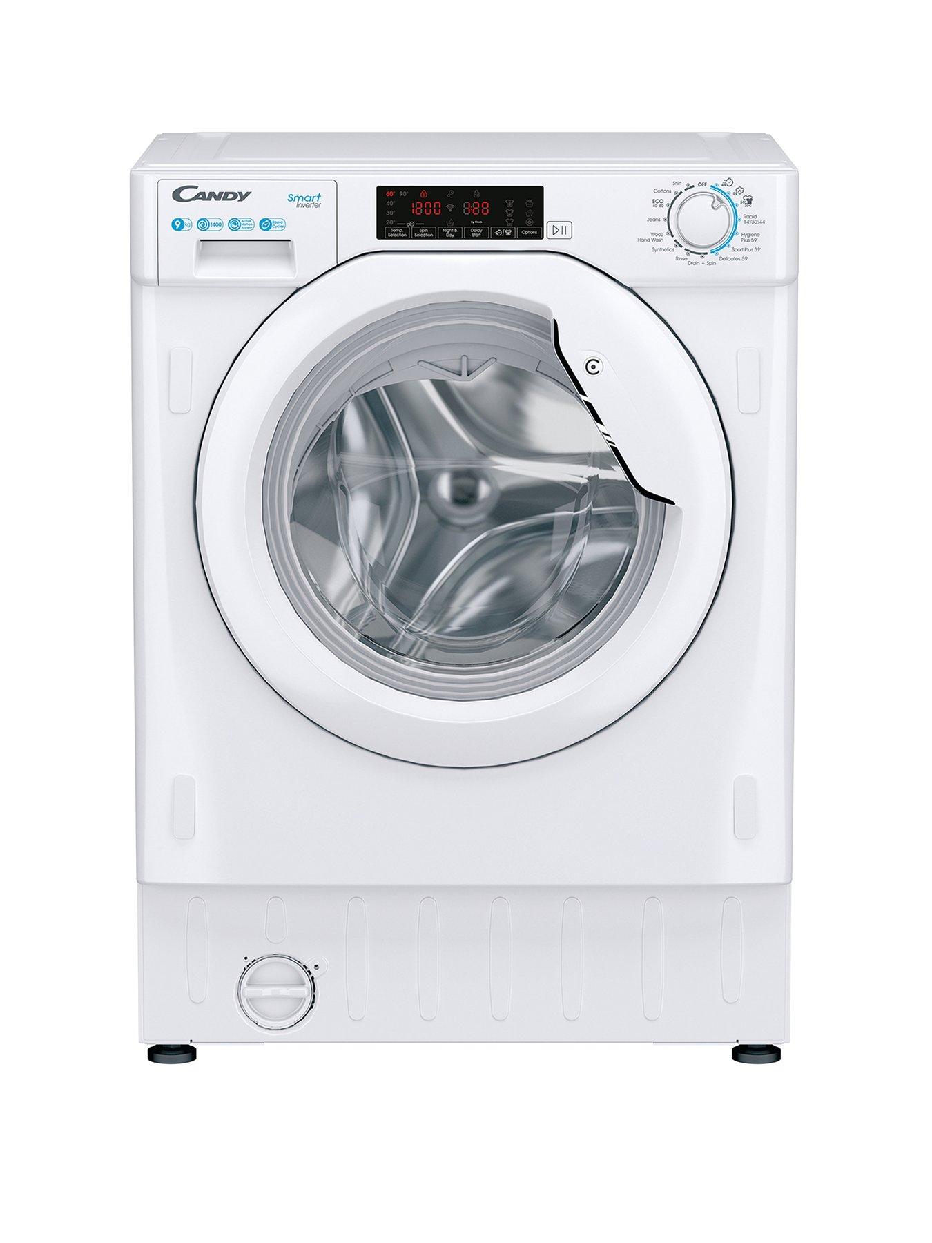 Candy CS49TWM5-80 Washing Machine, 9kg - White