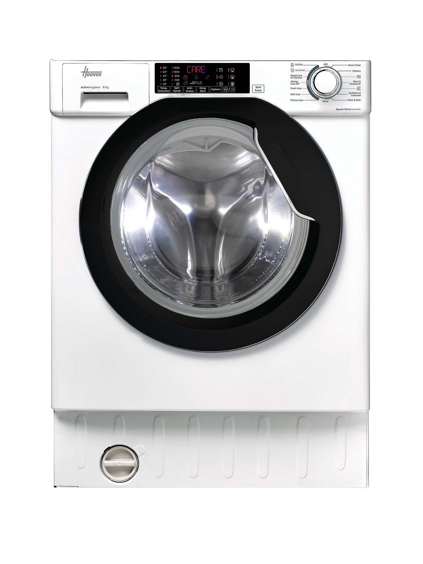 Hoover HBWS 484DMBW5-80 Integrated 8kg Washing Machine, 1400 rpm, A Rated - White