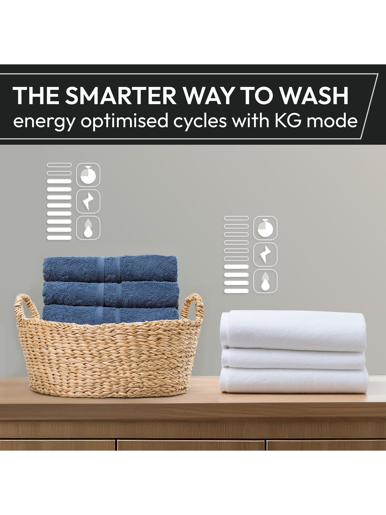 Image 3 of 7 of Hoover H-WASH 400 Pro BH4S69M6DB9BJ-80 Integrated 9kg Washing Machine, A Rated, 1600 rpm, Black, Wifi