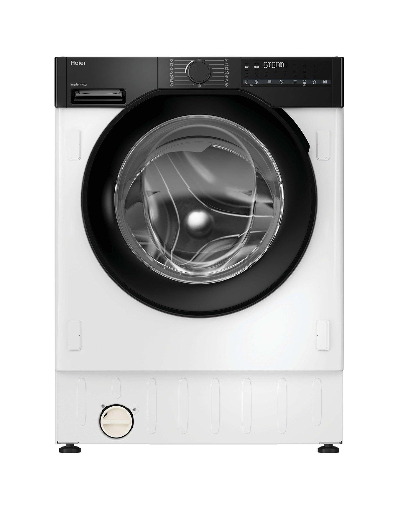 Haier Series 6 BHA6S69M6DB9J80 Integrated 9kg WiFi Connected Washing Machine, 1600 rpm, White - A Rated