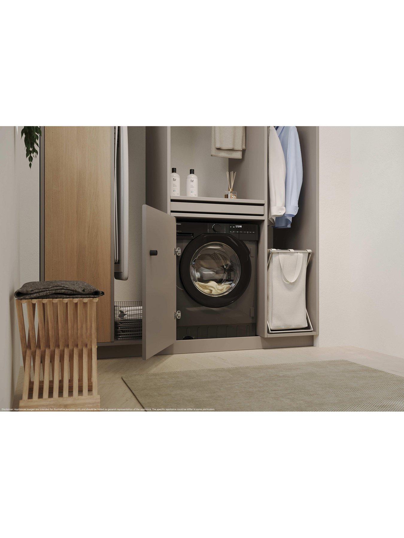 Image 3 of 7 of Haier BHA6S69M6DB9RJ80 Integrated 9kg Washing Machine, A Rated, 1600 rpm, Graphite, Wifi