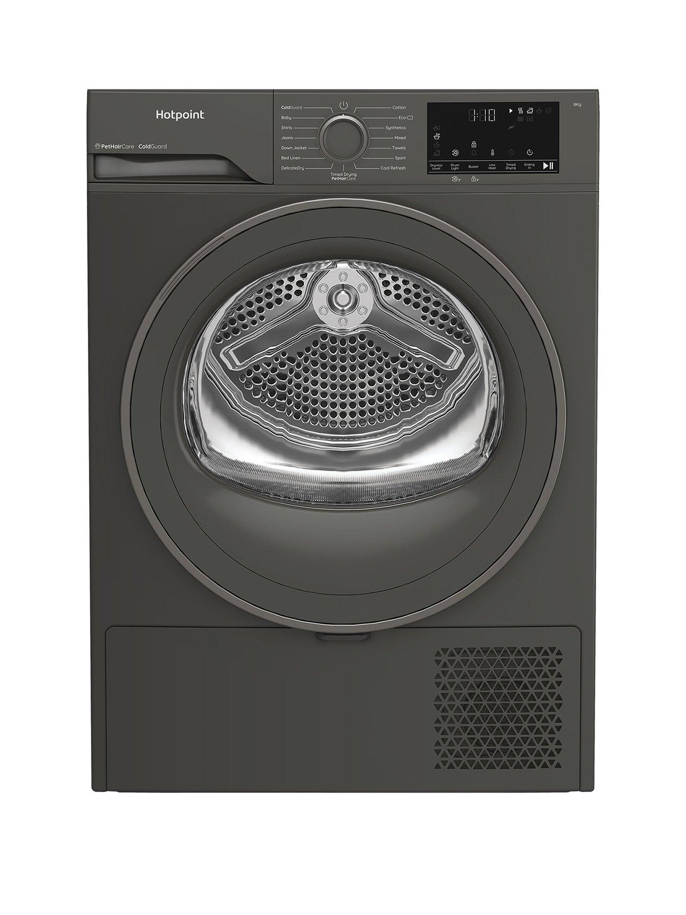 Hotpoint C HSD 82M GG UK 8KG Heat Pump Tumble Dryer - Dark Grey