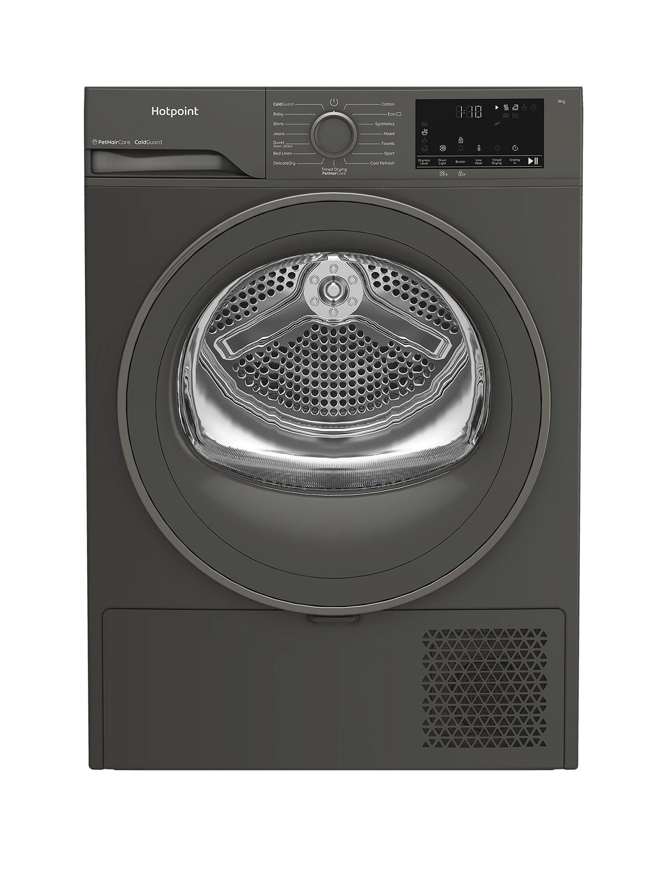 Hotpoint C HD 93M GG UK 9KG Heat Pump Tumble Dryer - Dark Grey