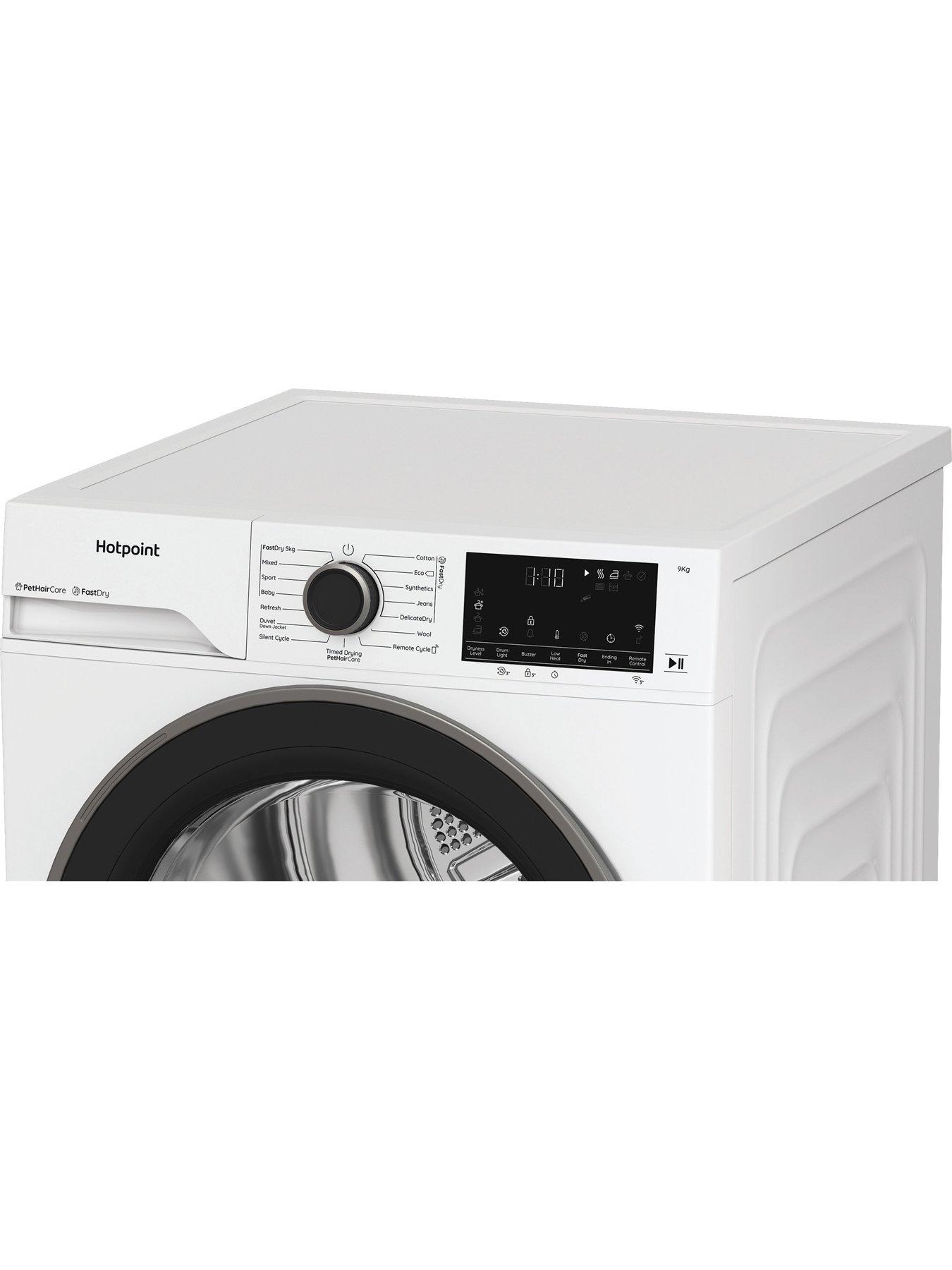 Image 5 of 7 of Hotpoint FabricCare C HD 94M WBS UK 9KG Heat Pump Tumble Dryer with HomeWhiz - White