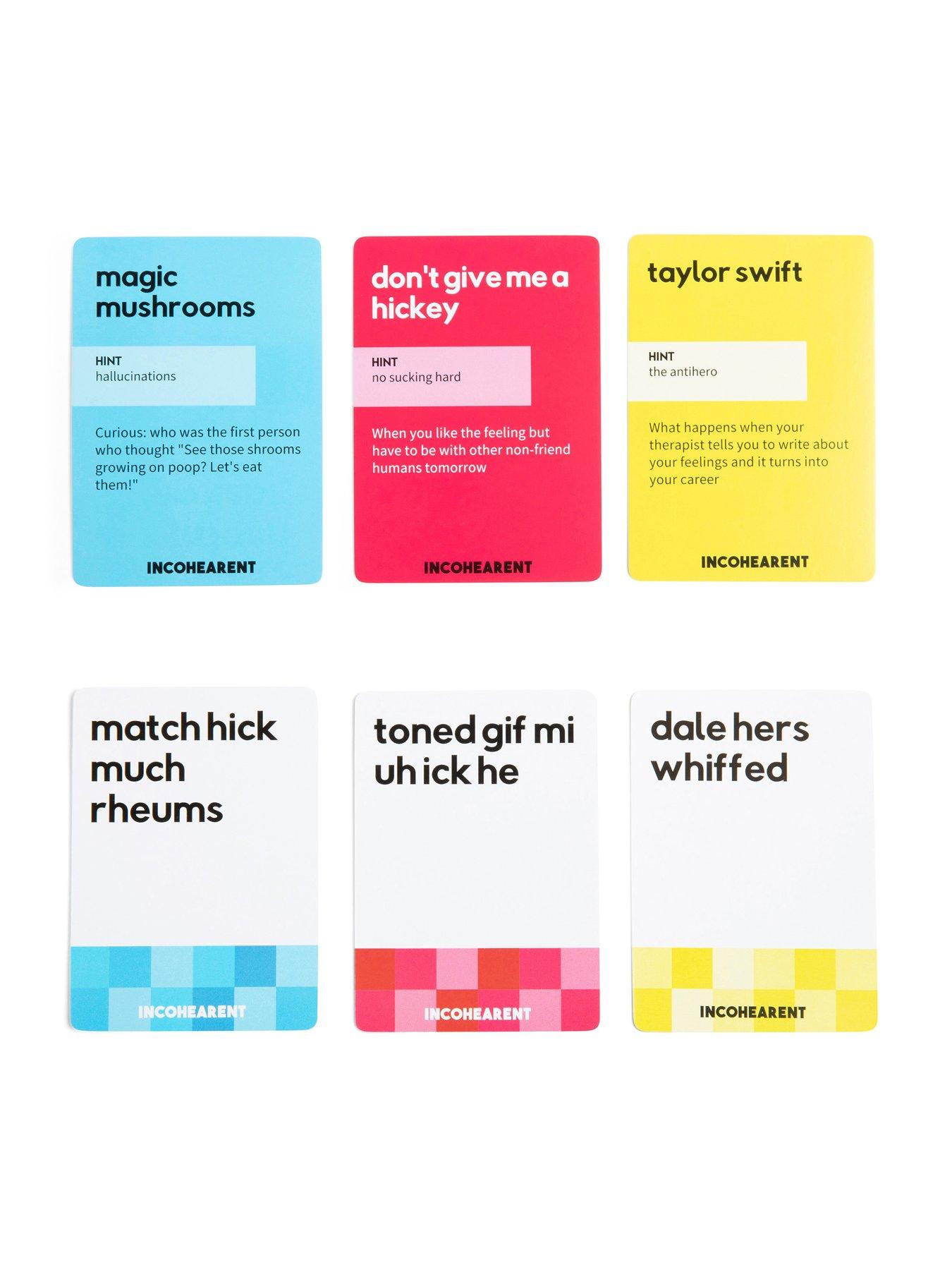 Image 4 of 8 of Incohearent Adult Party Game - Spicier Edition