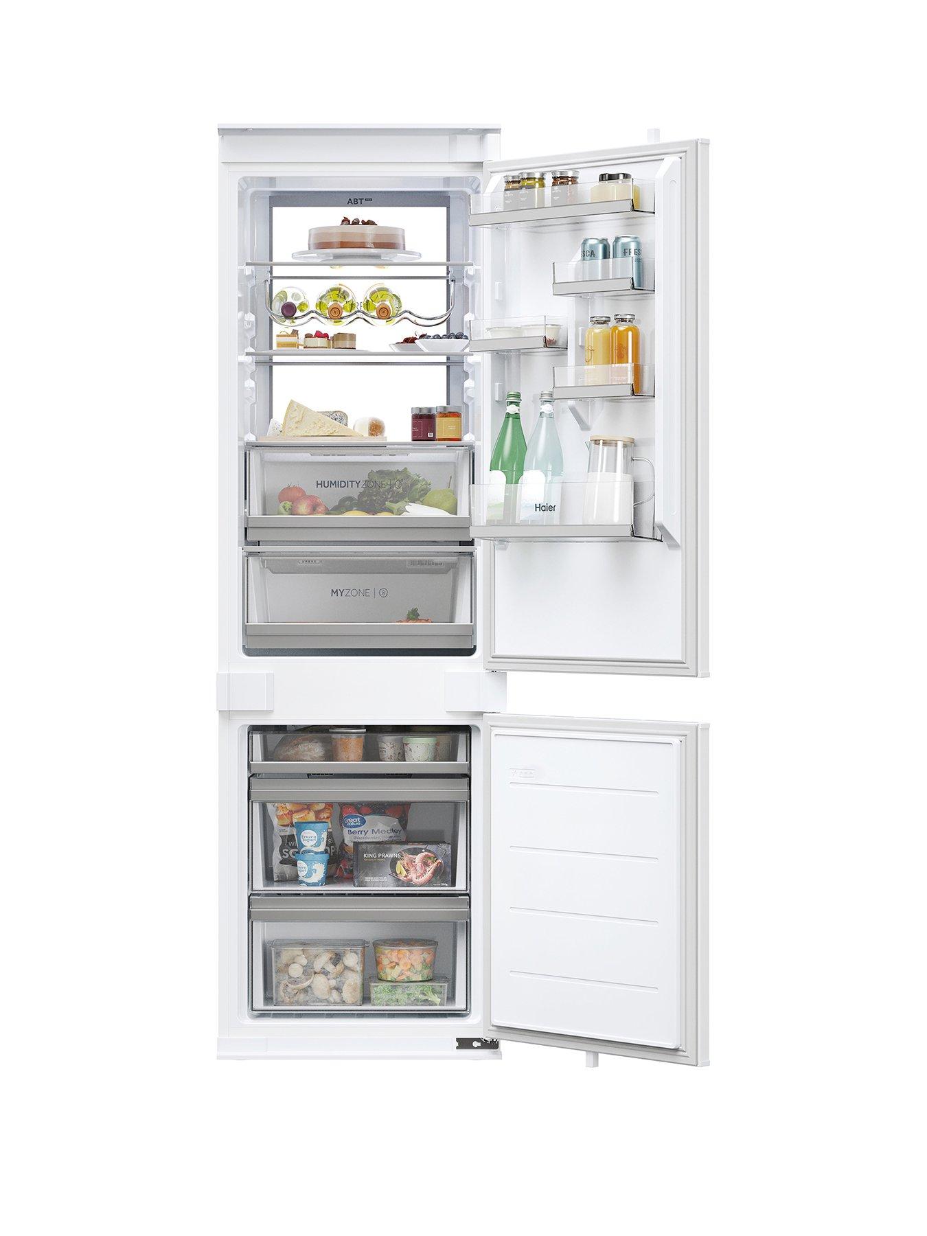 Image 1 of 7 of Haier HBW7518CTK Refrigeration Combi Fridge Freezer White