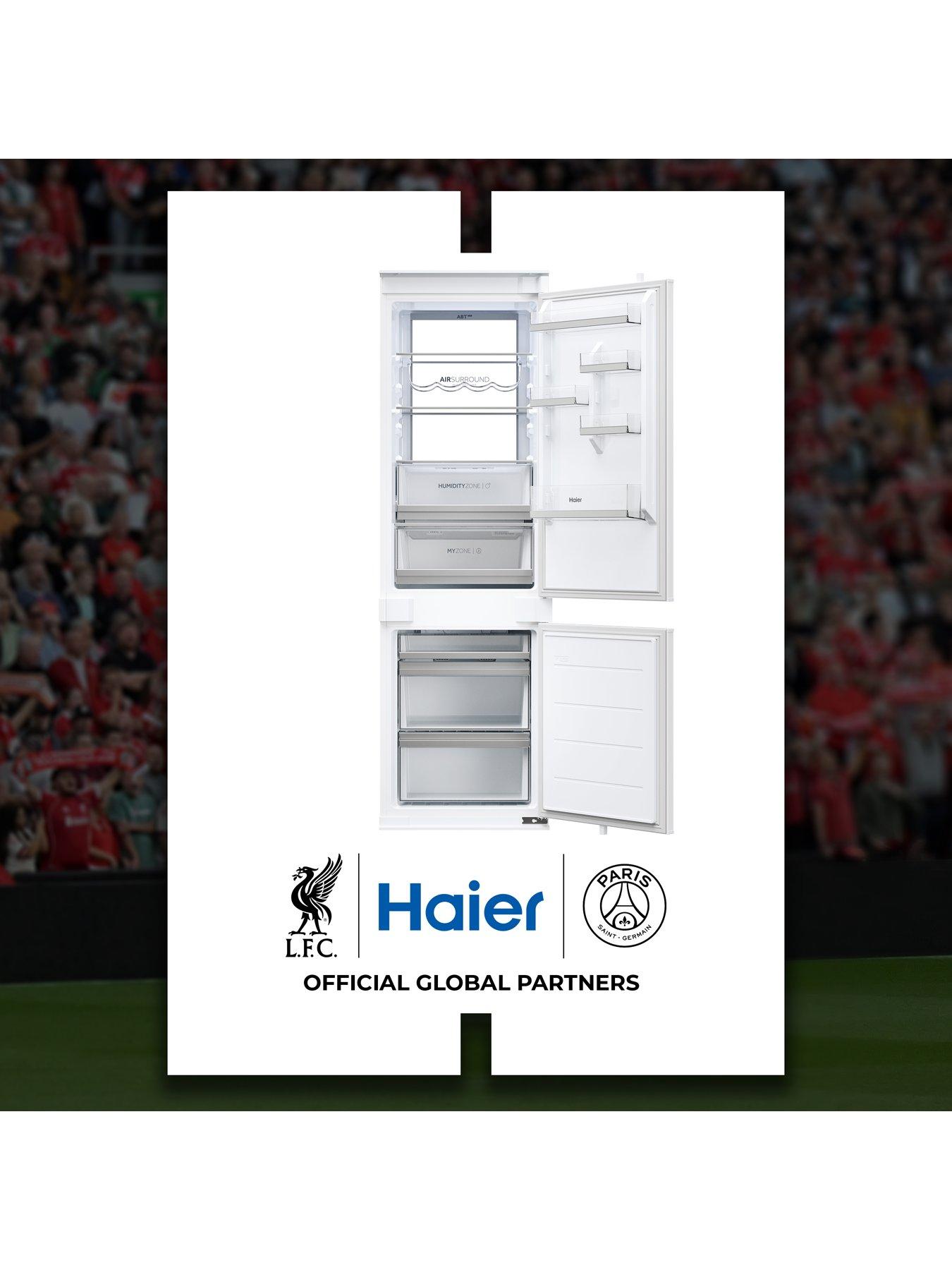 Image 2 of 7 of Haier HBW7518CTK Refrigeration Combi Fridge Freezer White