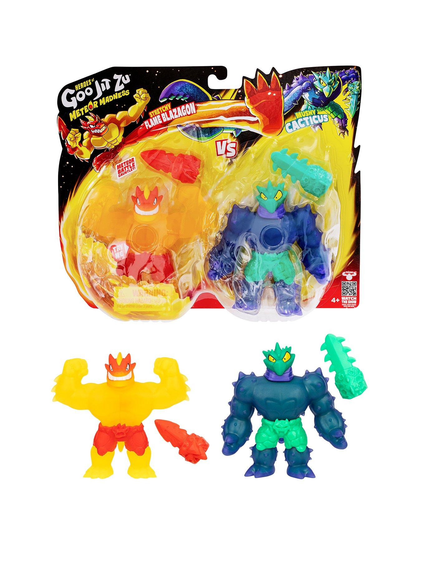 Image 1 of 8 of Heroes of Goo Jit Zu Meteor Madness Versus Pack - Flame Blazagon Vs Cacticus