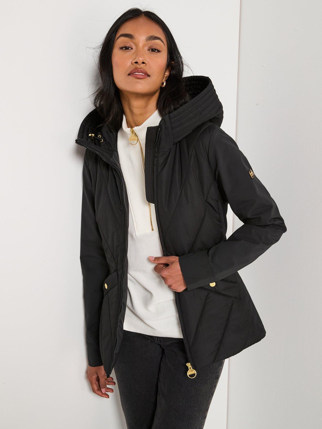 Image 1 of 6 of Barbour International BIntl Diablo Quilted Sweat - Black