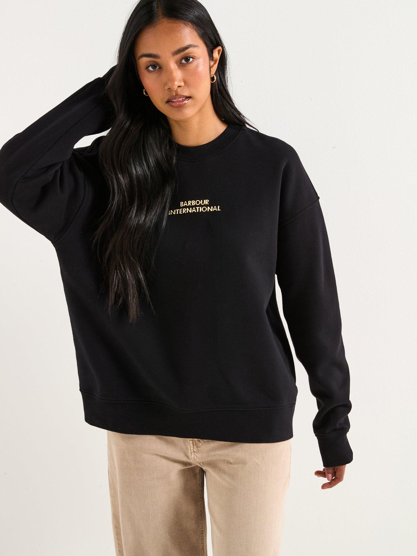 Image 1 of 6 of Barbour International Kaia Sweatshirt - Black