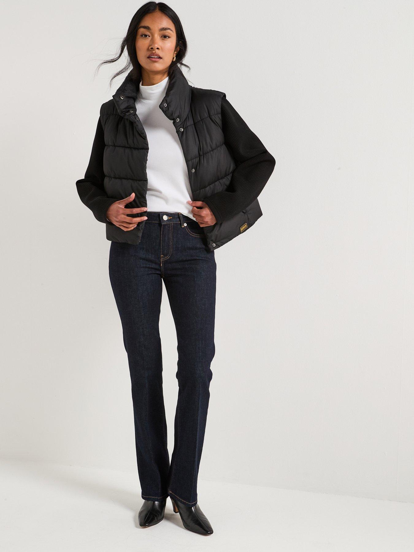 Image 3 of 6 of Barbour International San Telmo Padded Knit Sleeve Jacket - Black