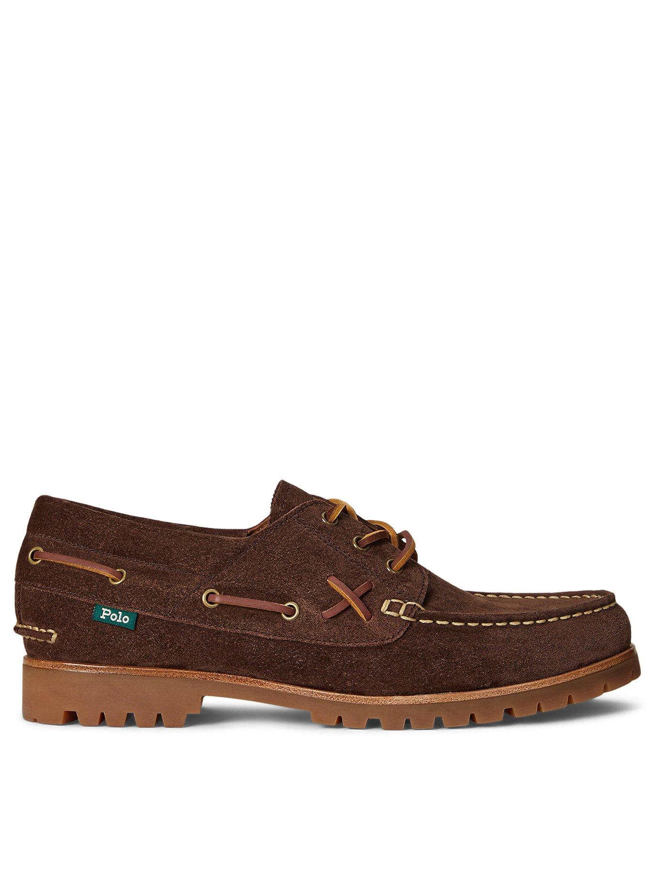 Polo Ralph Lauren Ranger Suede Casual Deck Shoes - Dark Brown | Very