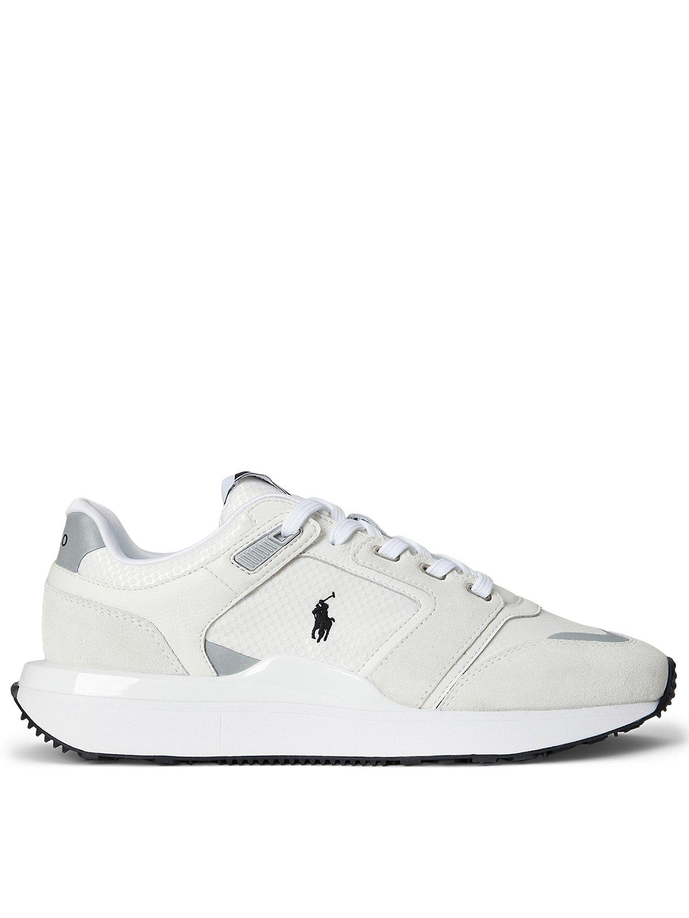 Polo Ralph Lauren Train 89 V2 Suede/Leather/Nylon Sneakers - White