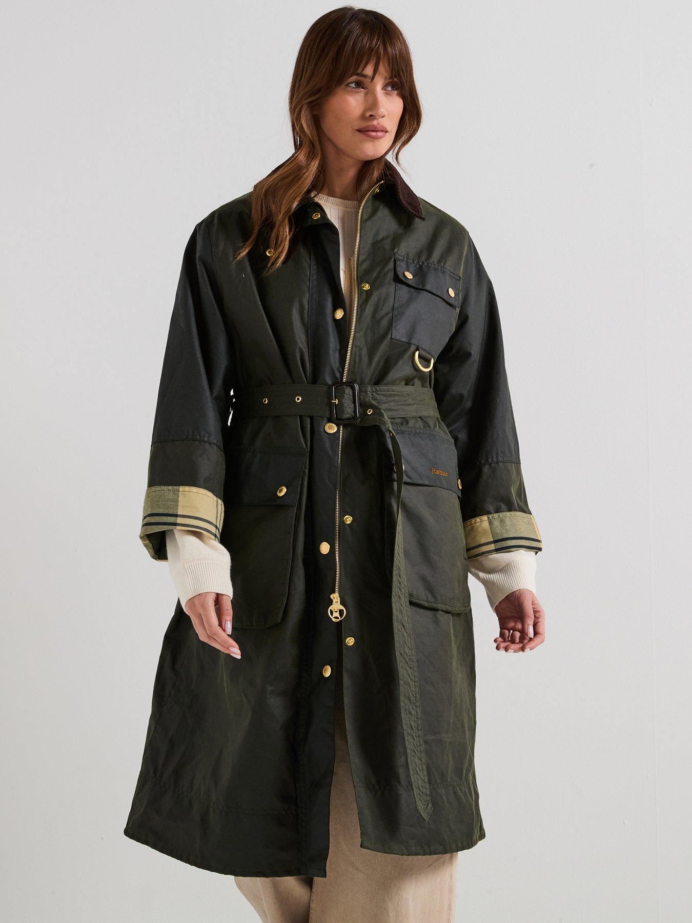 undefined Milda Wax Jacket - Navy
