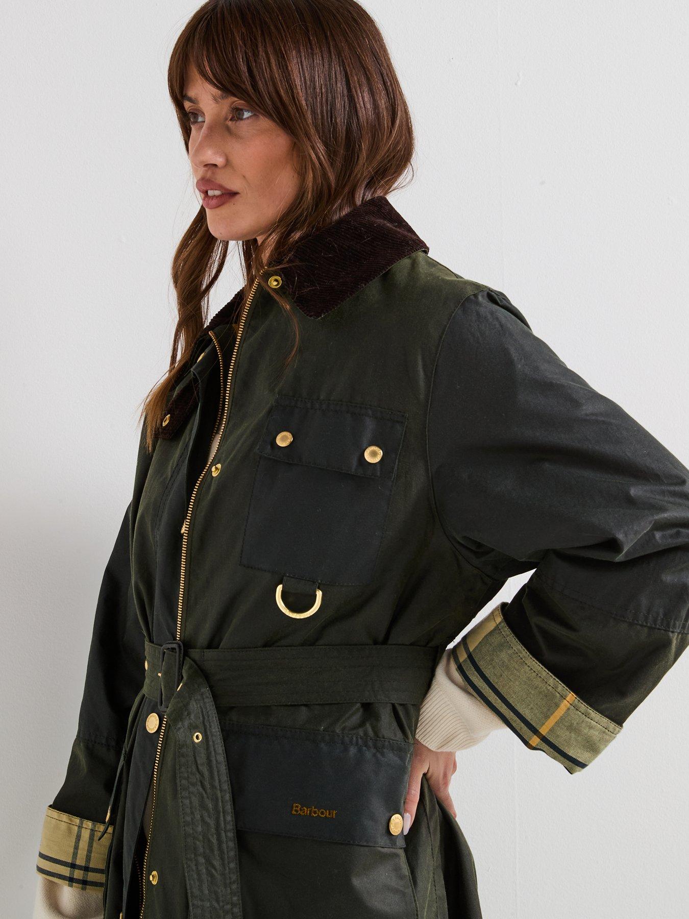 Image 4 of 6 of Barbour Milda Wax Jacket - Navy