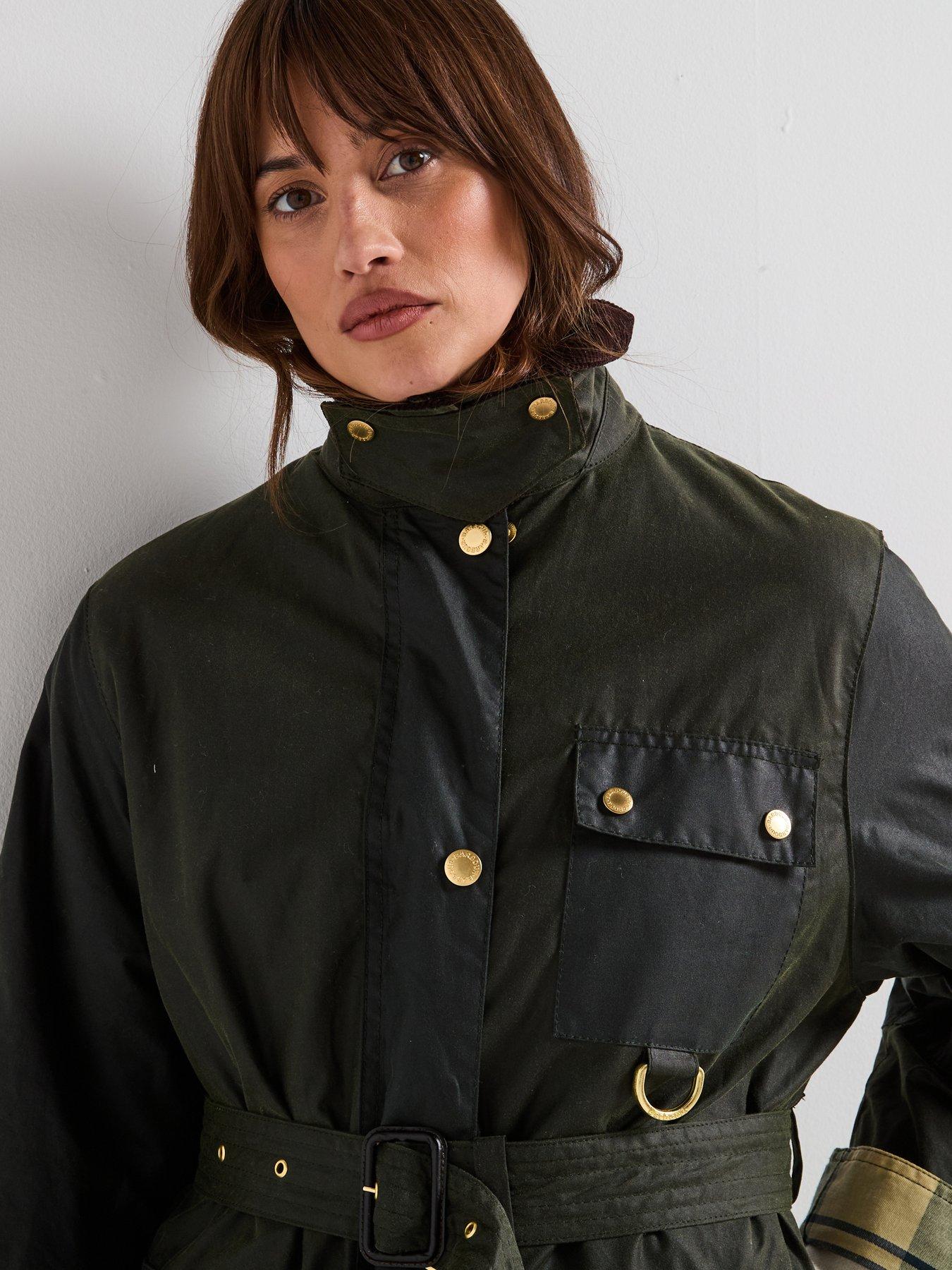 Image 6 of 6 of Barbour Milda Wax Jacket - Navy